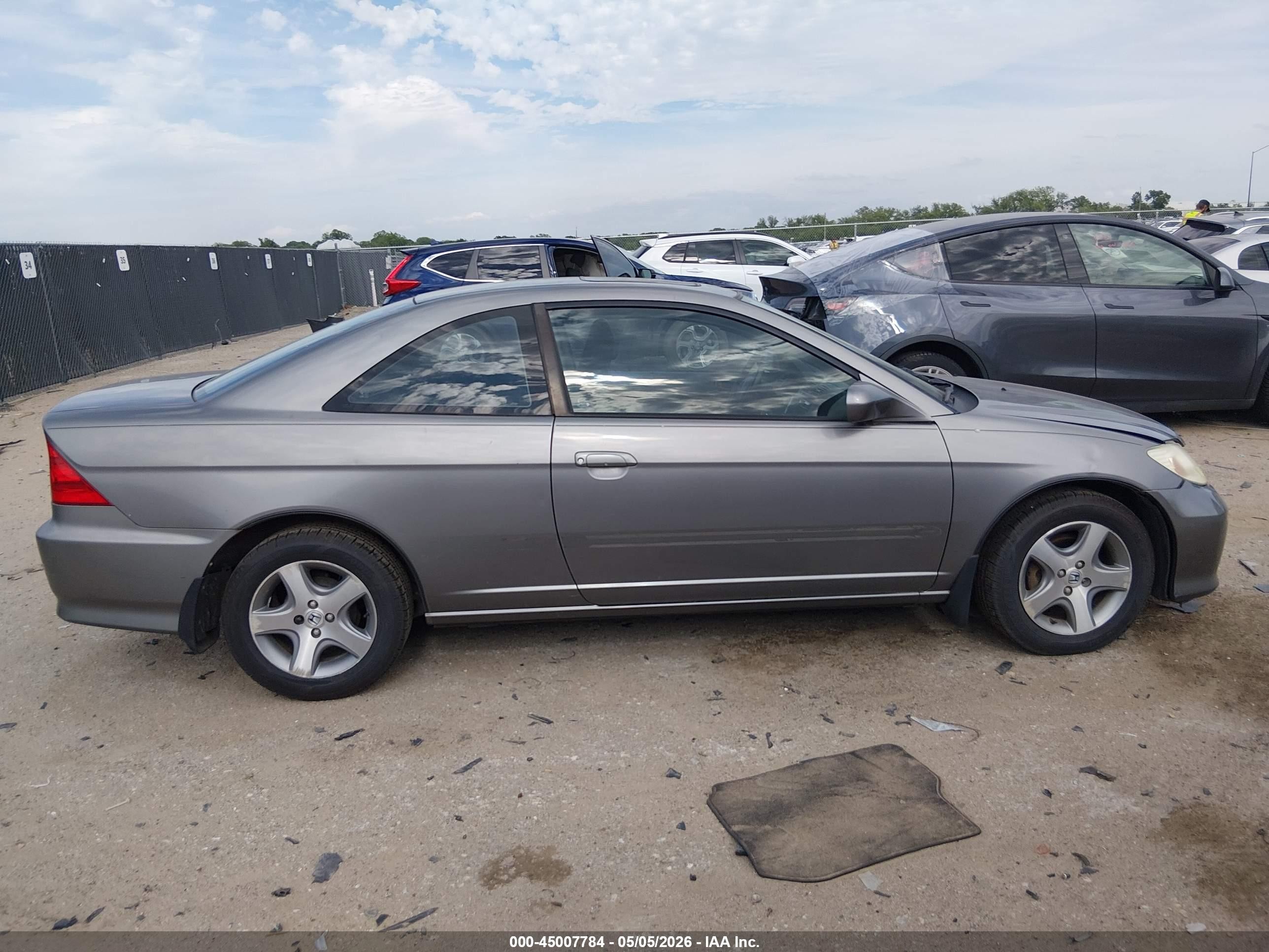 2004 Honda Civic Ex Champagne vin: 1HGEM22084L062707