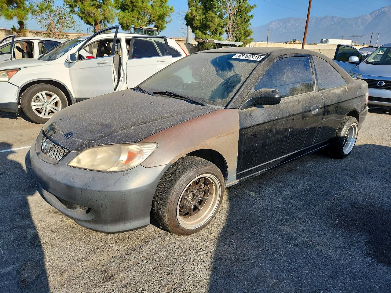 2005 Honda Civic Dx Vp Black vin: 1HGEM22105L062243