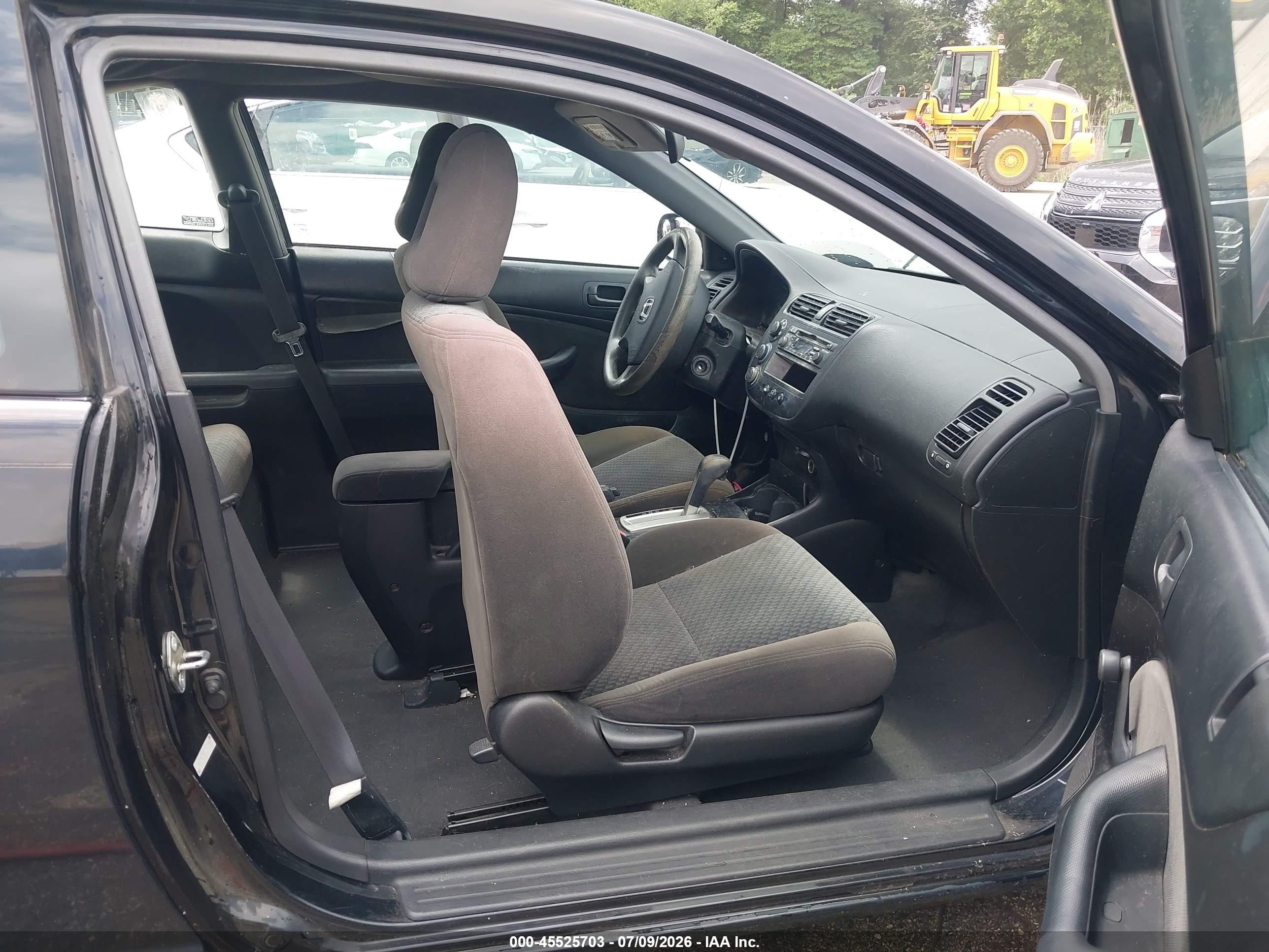 2005 Honda Civic Vp Black vin: 1HGEM22115L080234