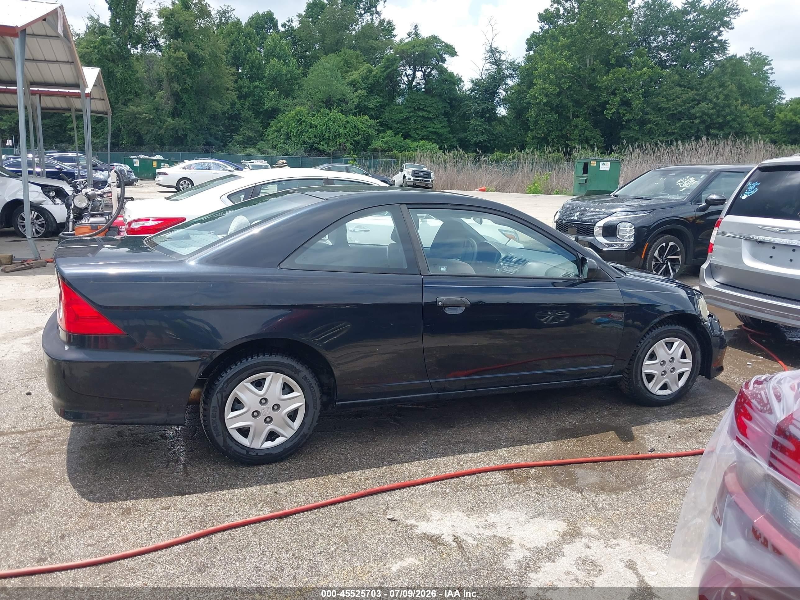 2005 Honda Civic Vp Black vin: 1HGEM22115L080234