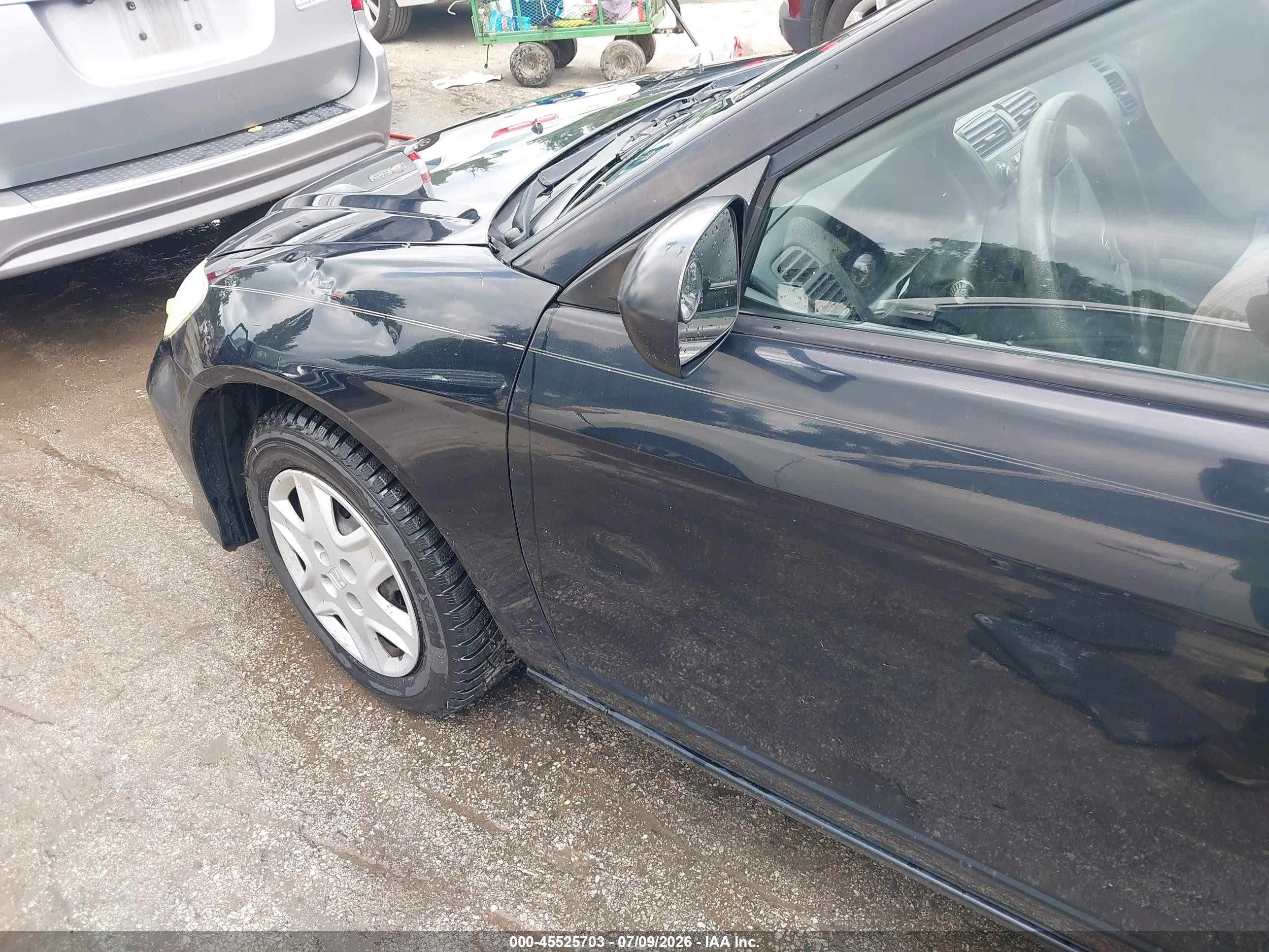 2005 Honda Civic Vp Black vin: 1HGEM22115L080234