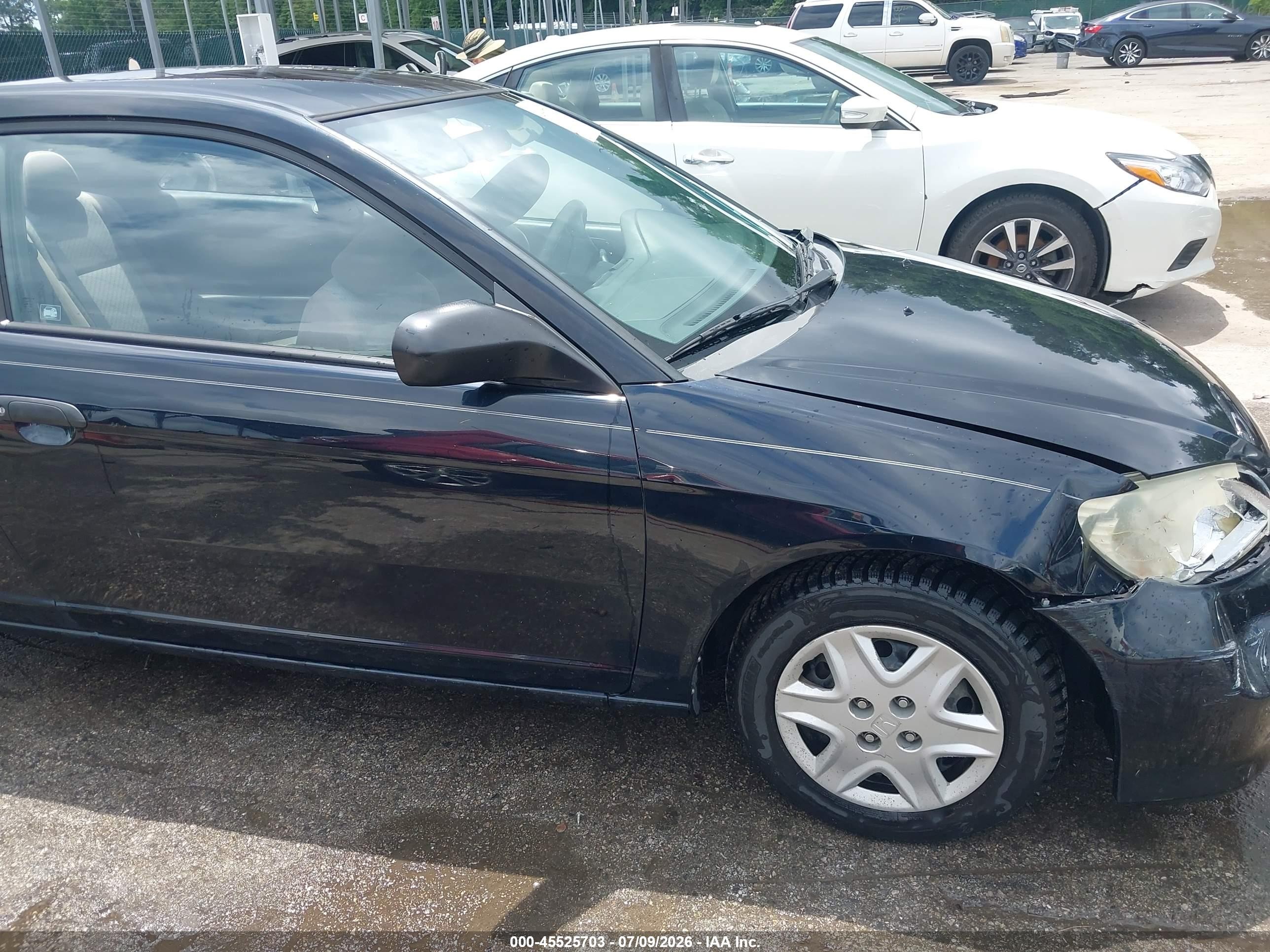 2005 Honda Civic Vp Black vin: 1HGEM22115L080234