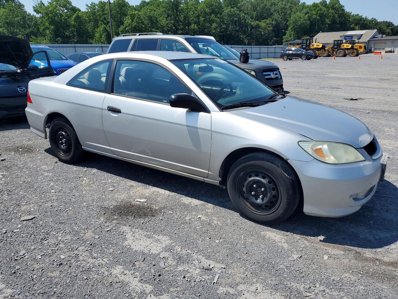 2005 Honda Civic Dx Vp Silver vin: 1HGEM22115L080315