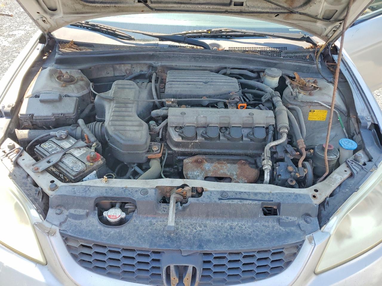2005 Honda Civic Dx Vp Silver vin: 1HGEM22115L080315