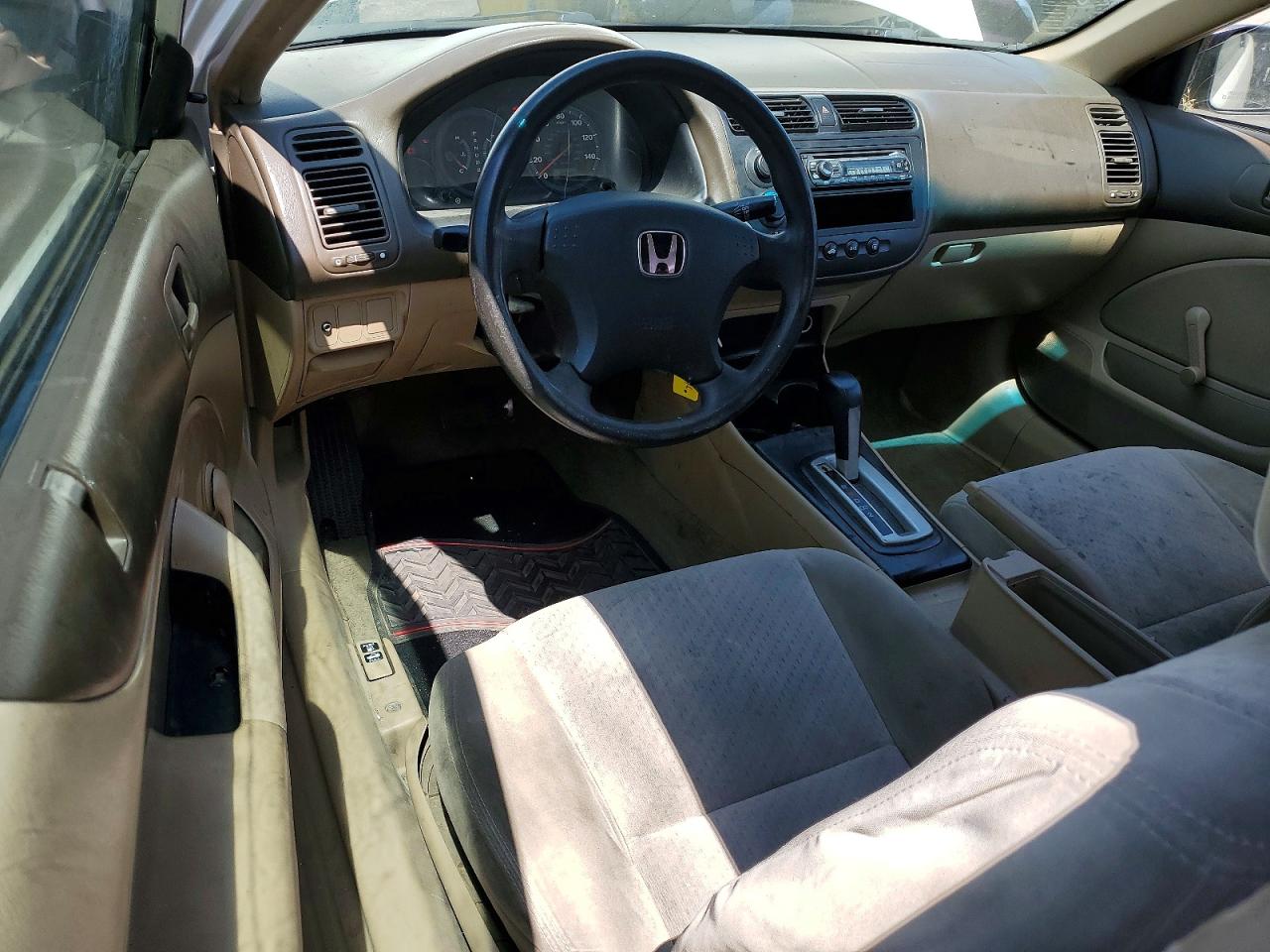 2004 Honda Civic Dx Vp White vin: 1HGEM22124L038704