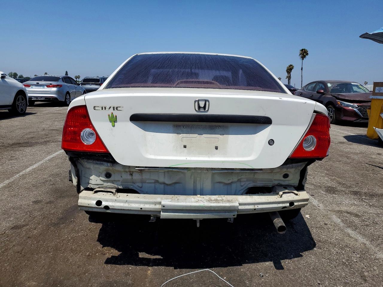 2004 Honda Civic Dx Vp White vin: 1HGEM22124L038704