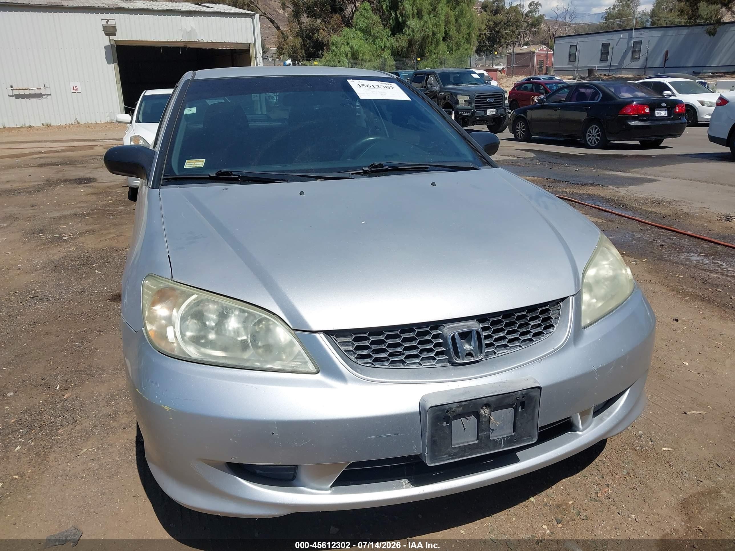 2004 Honda Civic Vp Серебряный vin: 1HGEM22124L060718