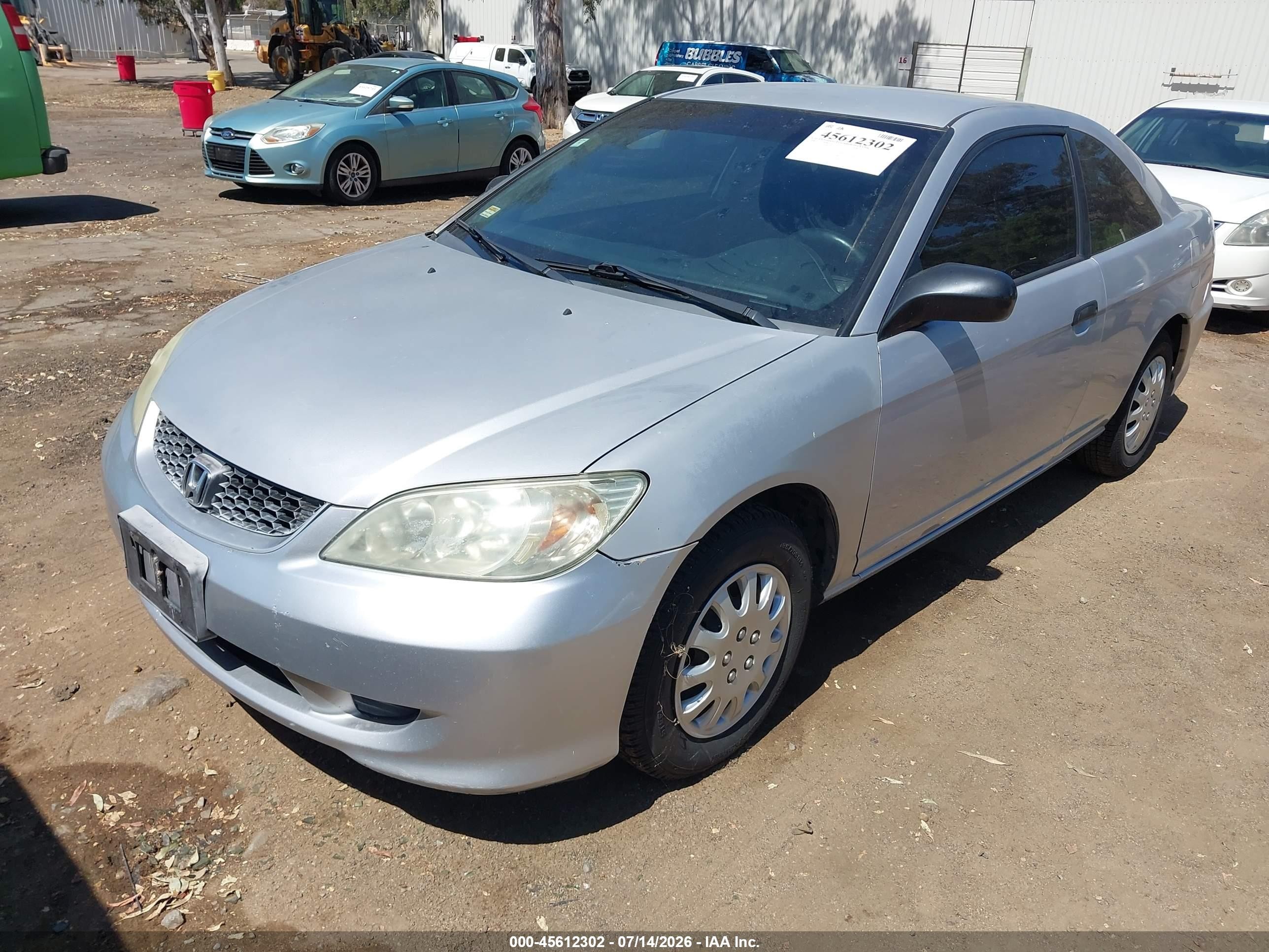 2004 Honda Civic Vp Серебряный vin: 1HGEM22124L060718