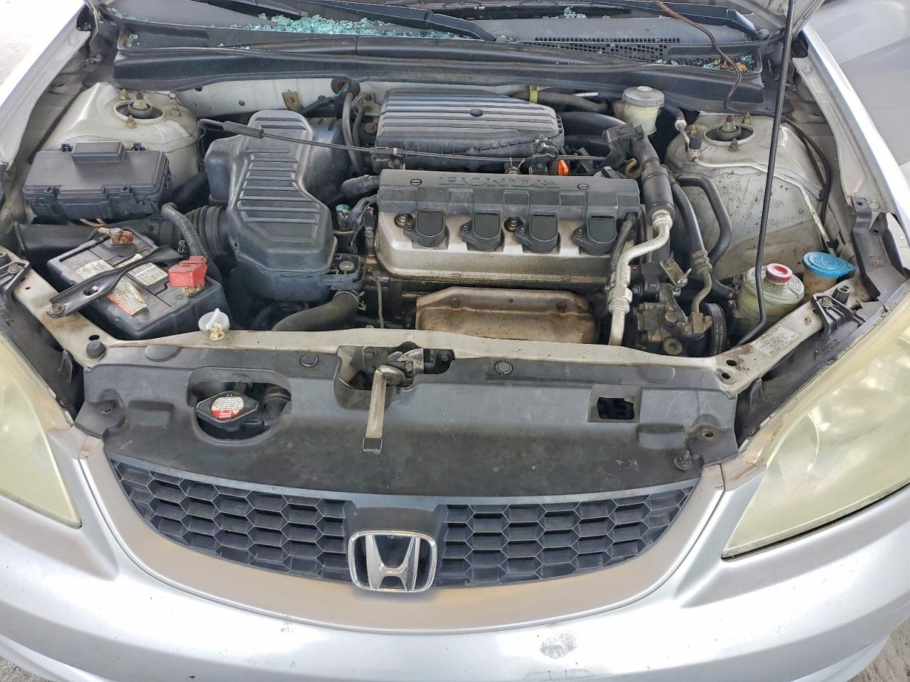2005 Honda Civic Dx Vp Серый vin: 1HGEM22125L080291