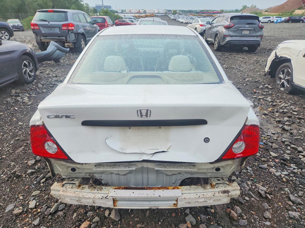 2004 Honda Civic Dx Vp White vin: 1HGEM22134L079021