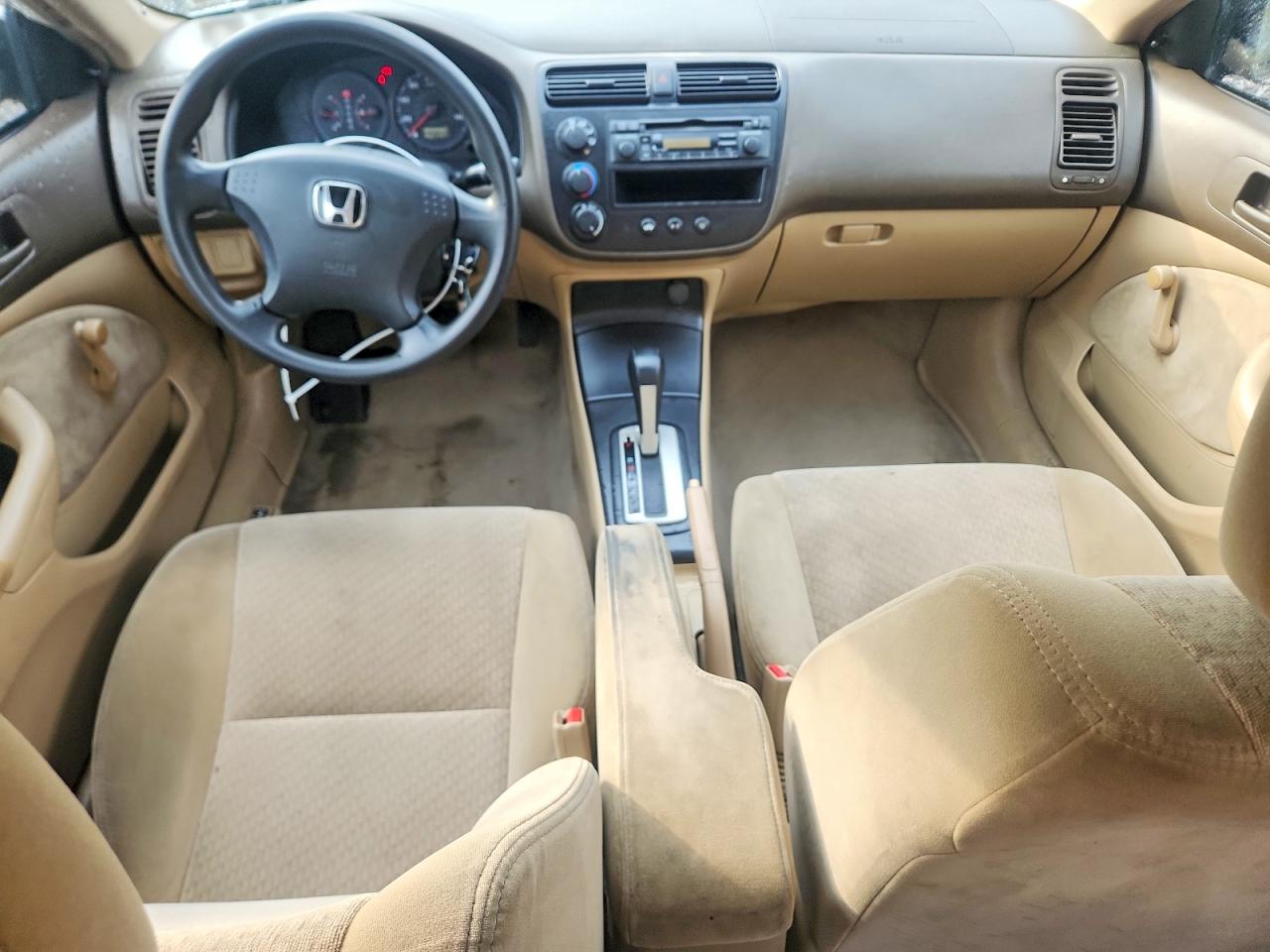 2004 Honda Civic Dx Vp White vin: 1HGEM22134L079021