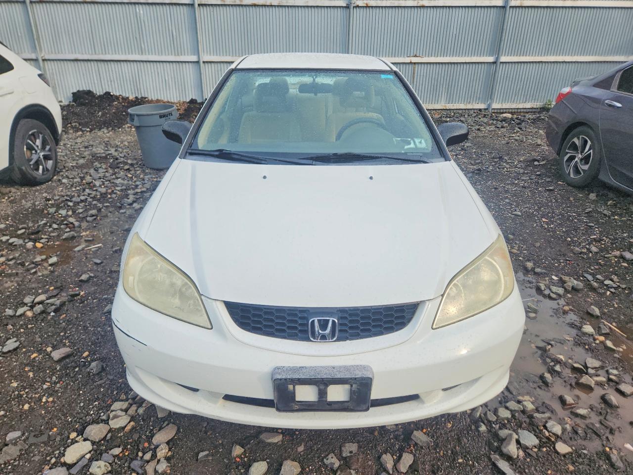 2004 Honda Civic Dx Vp White vin: 1HGEM22134L079021
