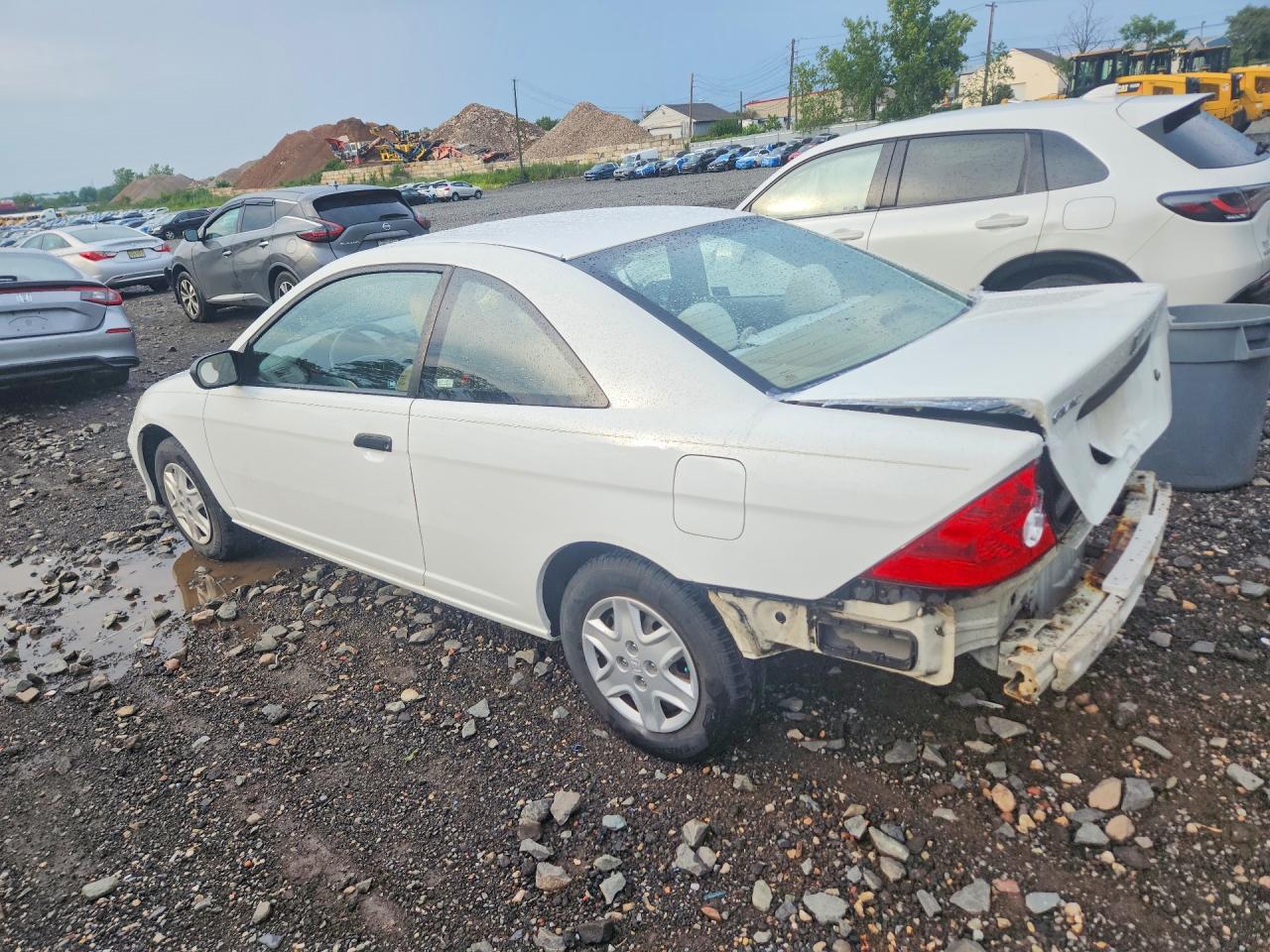 2004 Honda Civic Dx Vp White vin: 1HGEM22134L079021