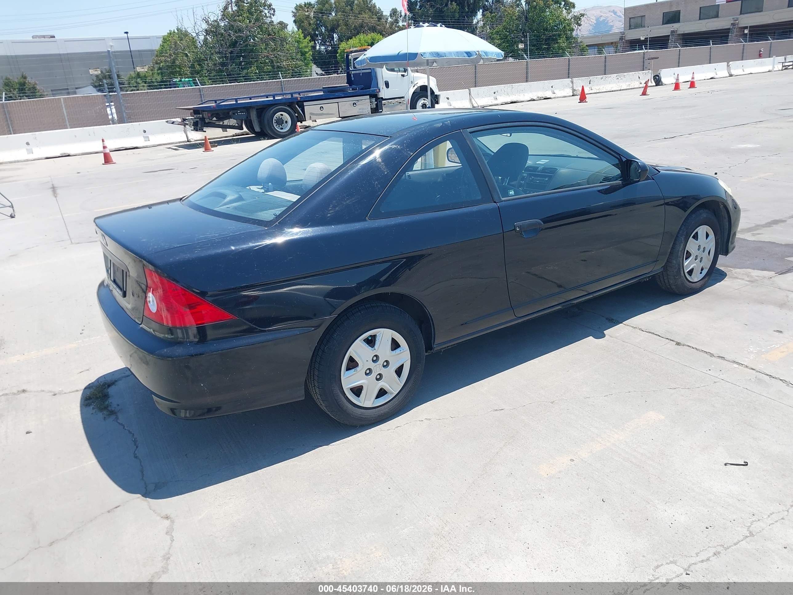 2004 Honda Civic Vp Черный vin: 1HGEM22144L008409