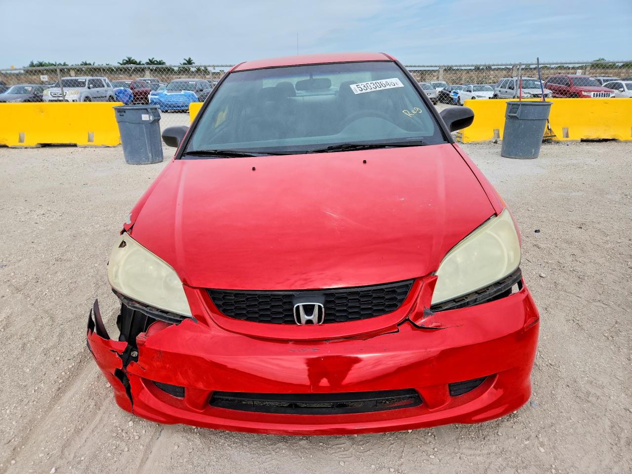 2004 Honda Civic Dx Vp Красный vin: 1HGEM22144L046237
