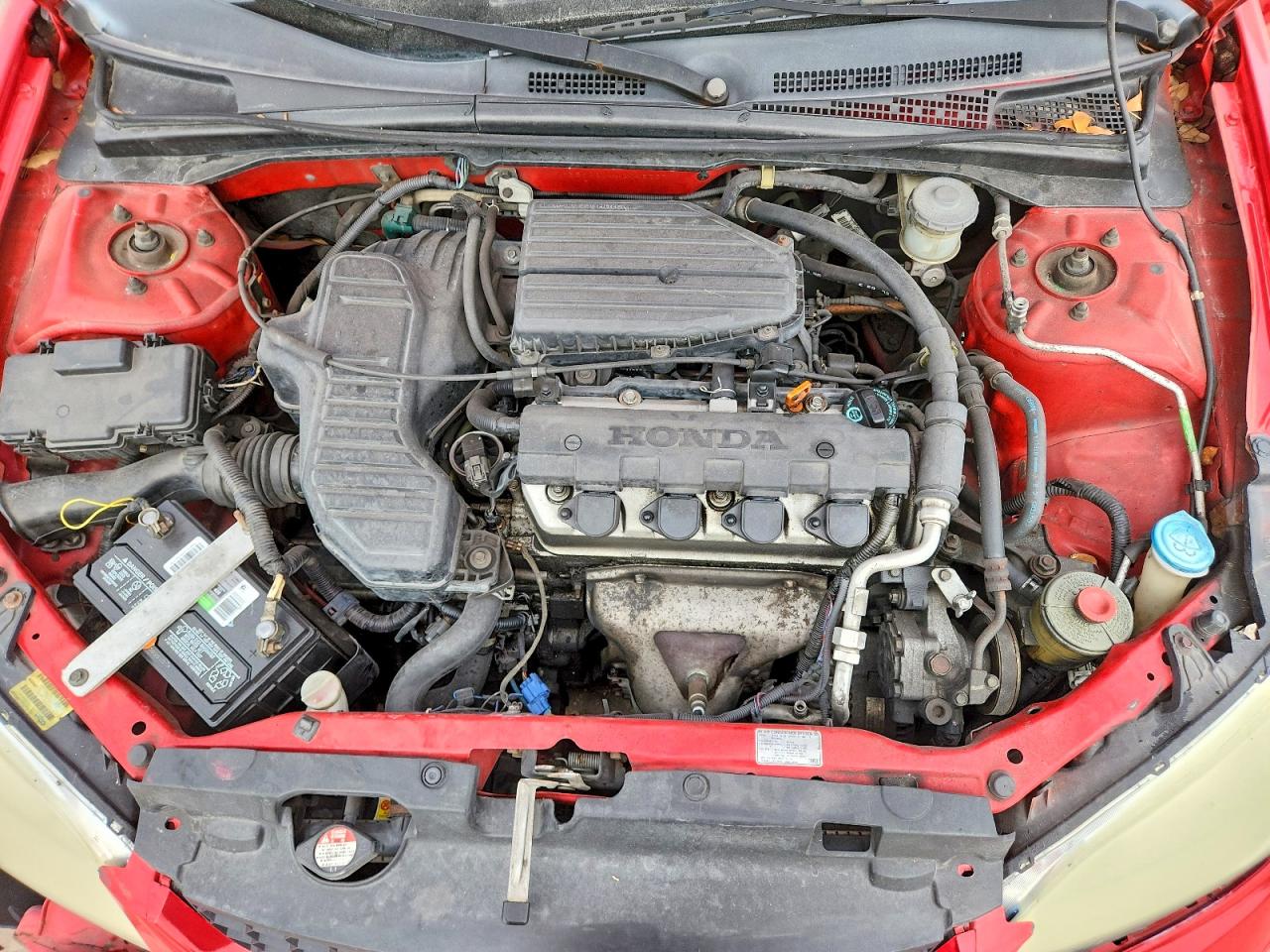 2004 Honda Civic Dx Vp Красный vin: 1HGEM22144L046237