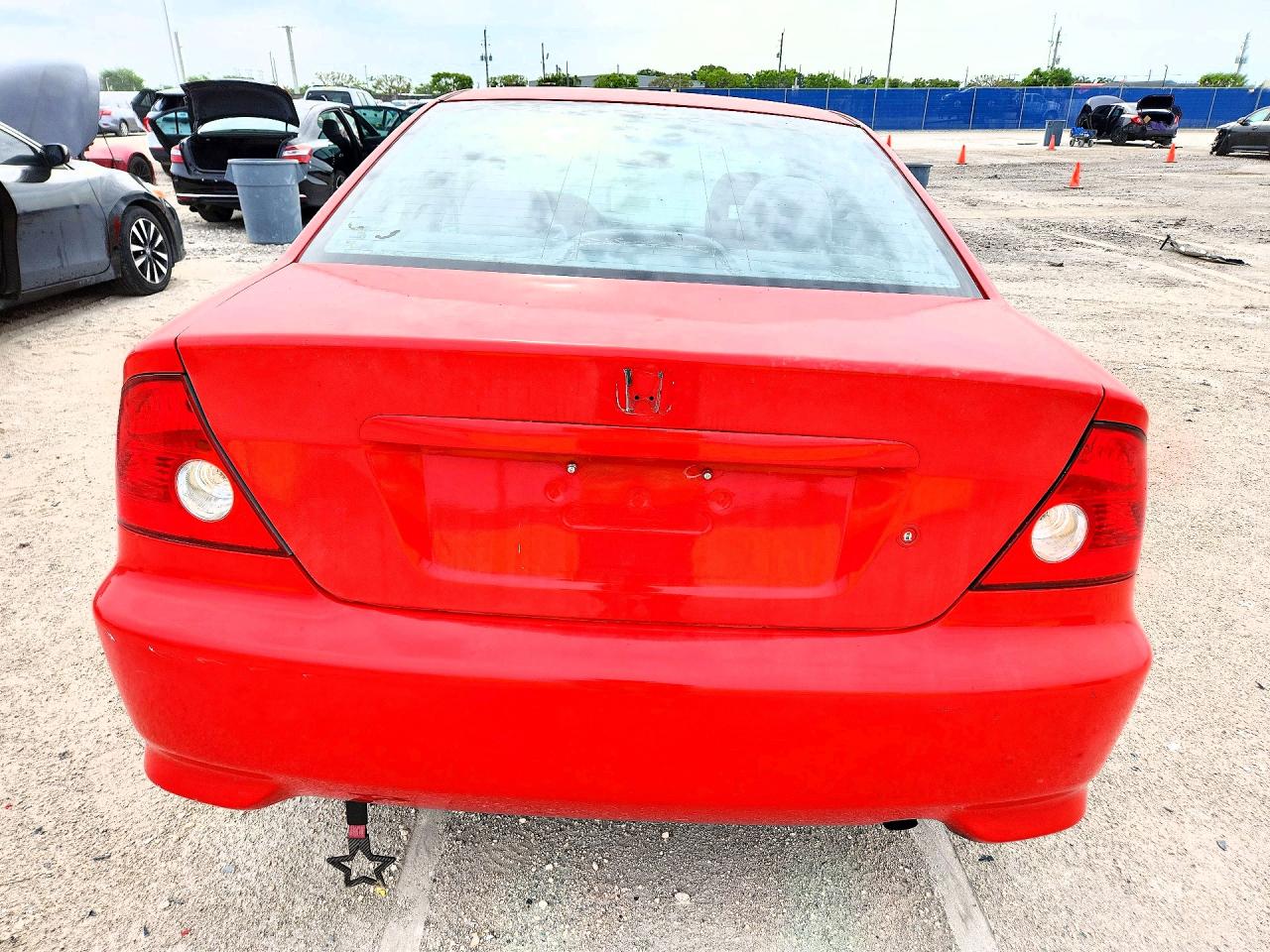 2004 Honda Civic Dx Vp Красный vin: 1HGEM22144L046237