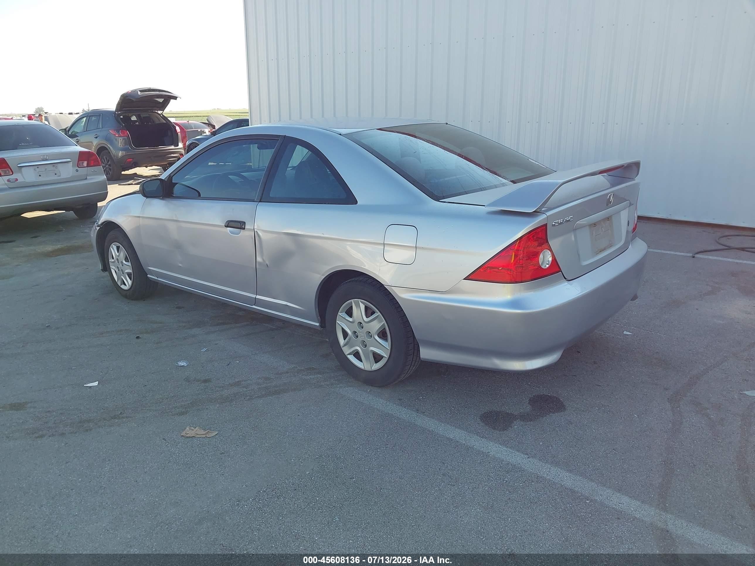 2004 Honda Civic Vp Silver vin: 1HGEM22164L040679