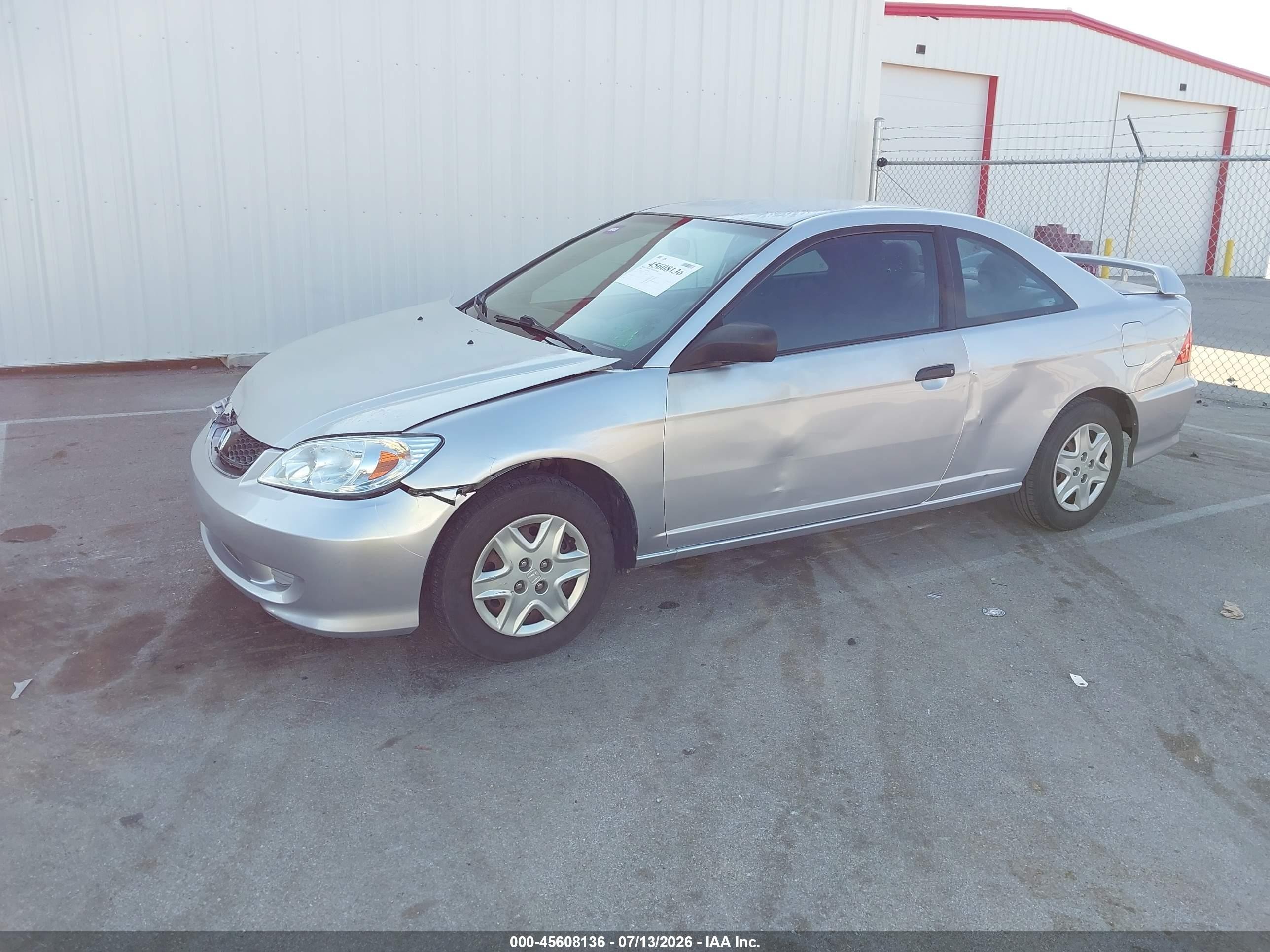 2004 Honda Civic Vp Silver vin: 1HGEM22164L040679