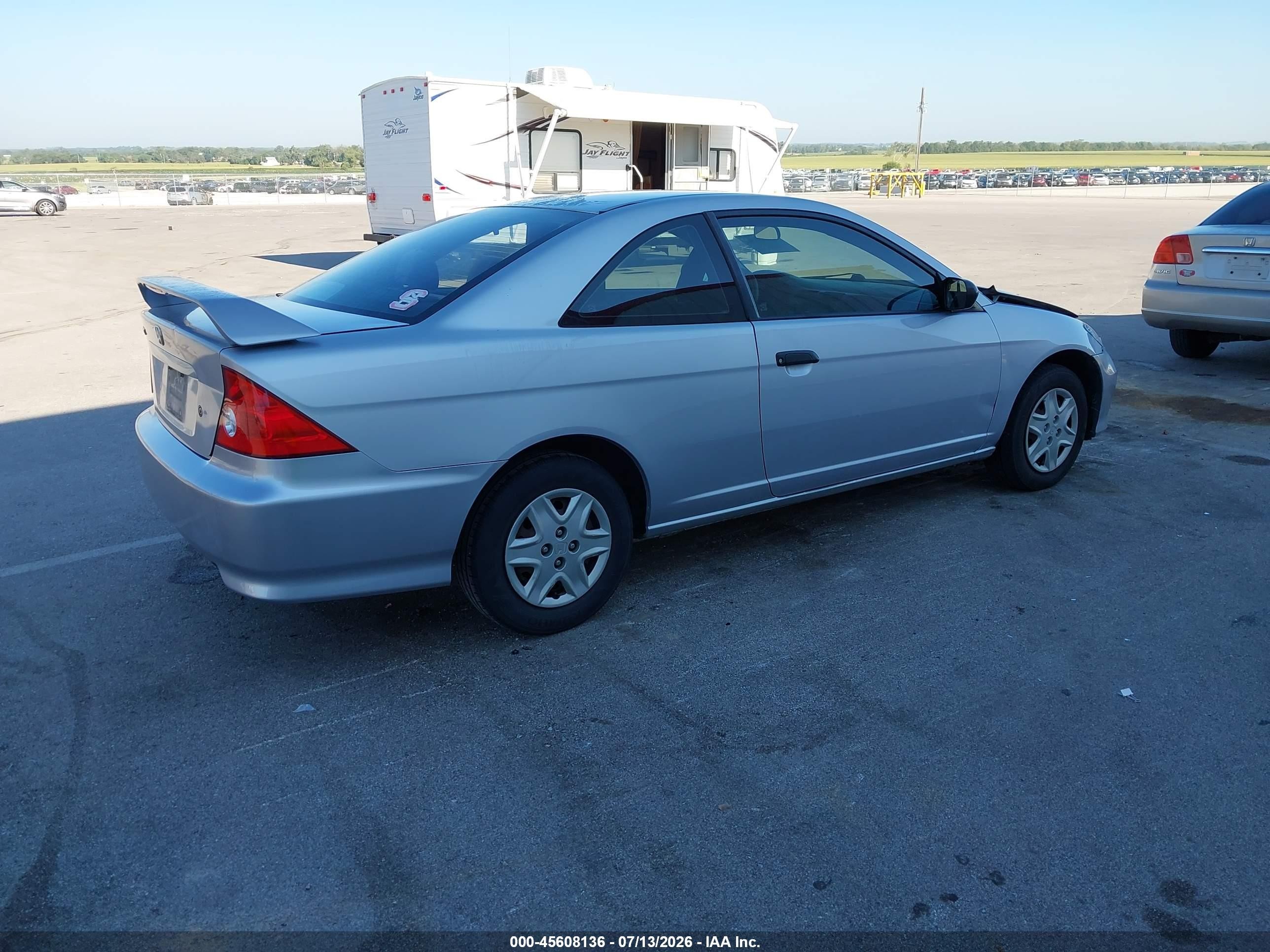 2004 Honda Civic Vp Silver vin: 1HGEM22164L040679