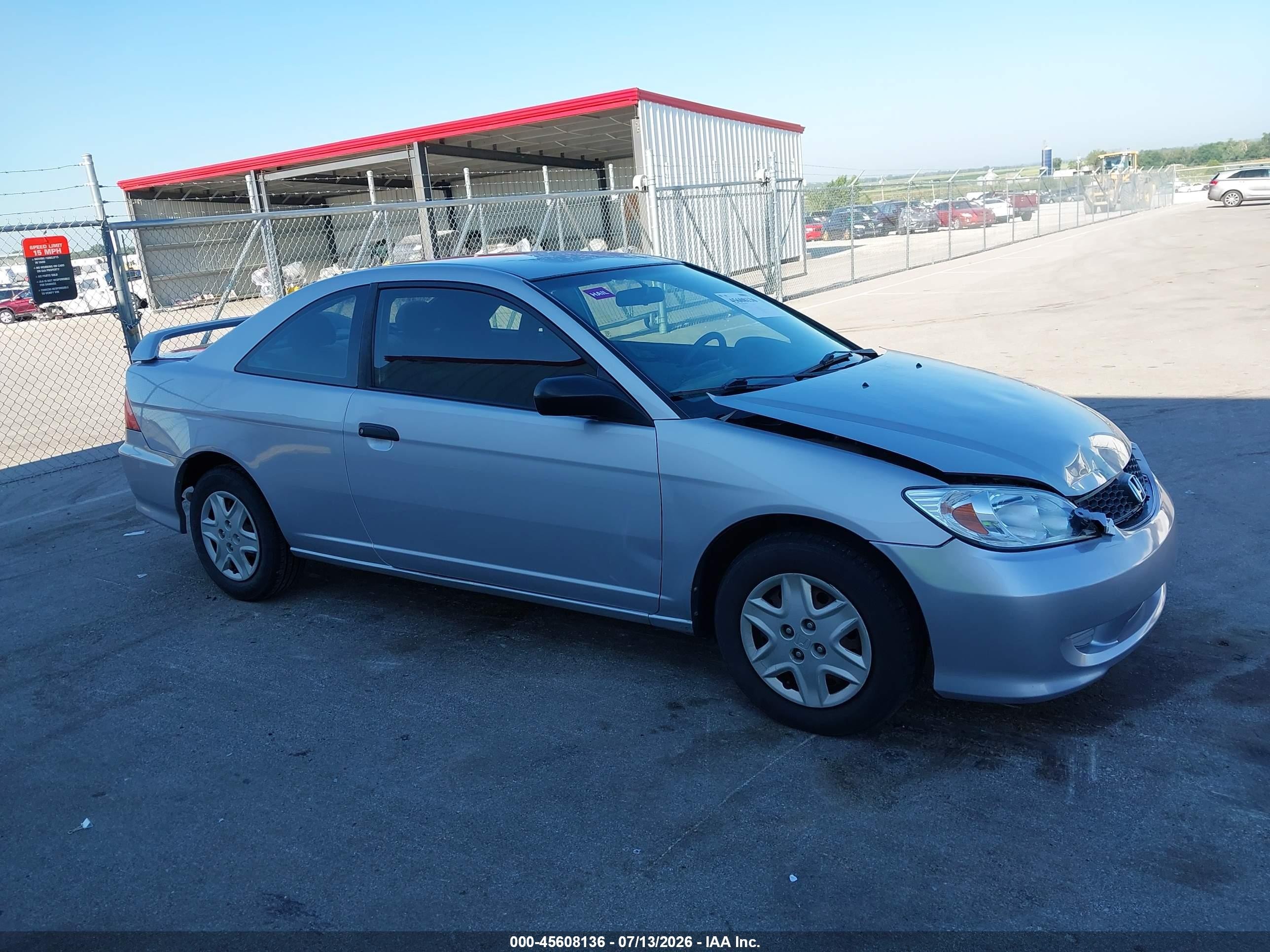 2004 Honda Civic Vp Silver vin: 1HGEM22164L040679