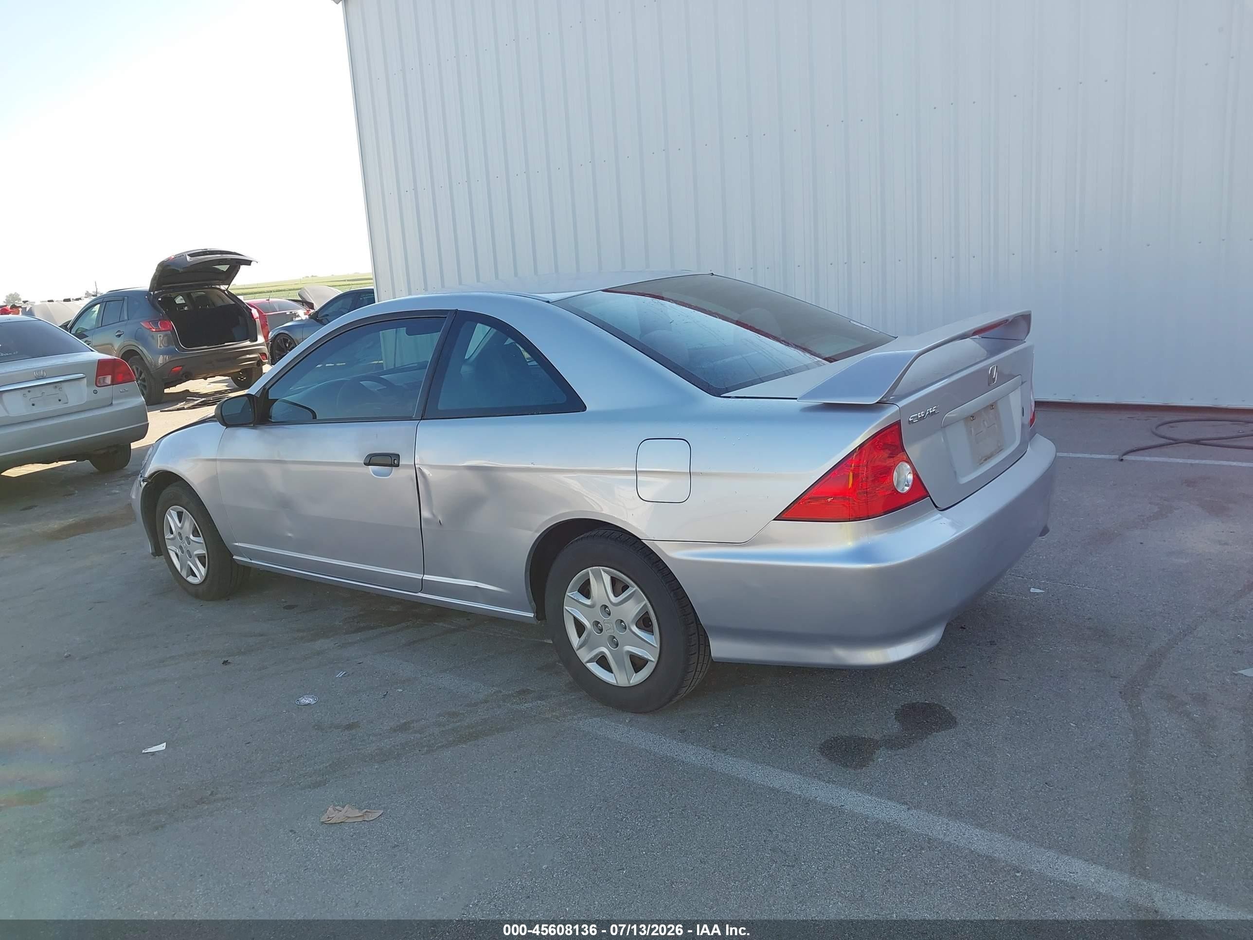 2004 Honda Civic Vp Silver vin: 1HGEM22164L040679