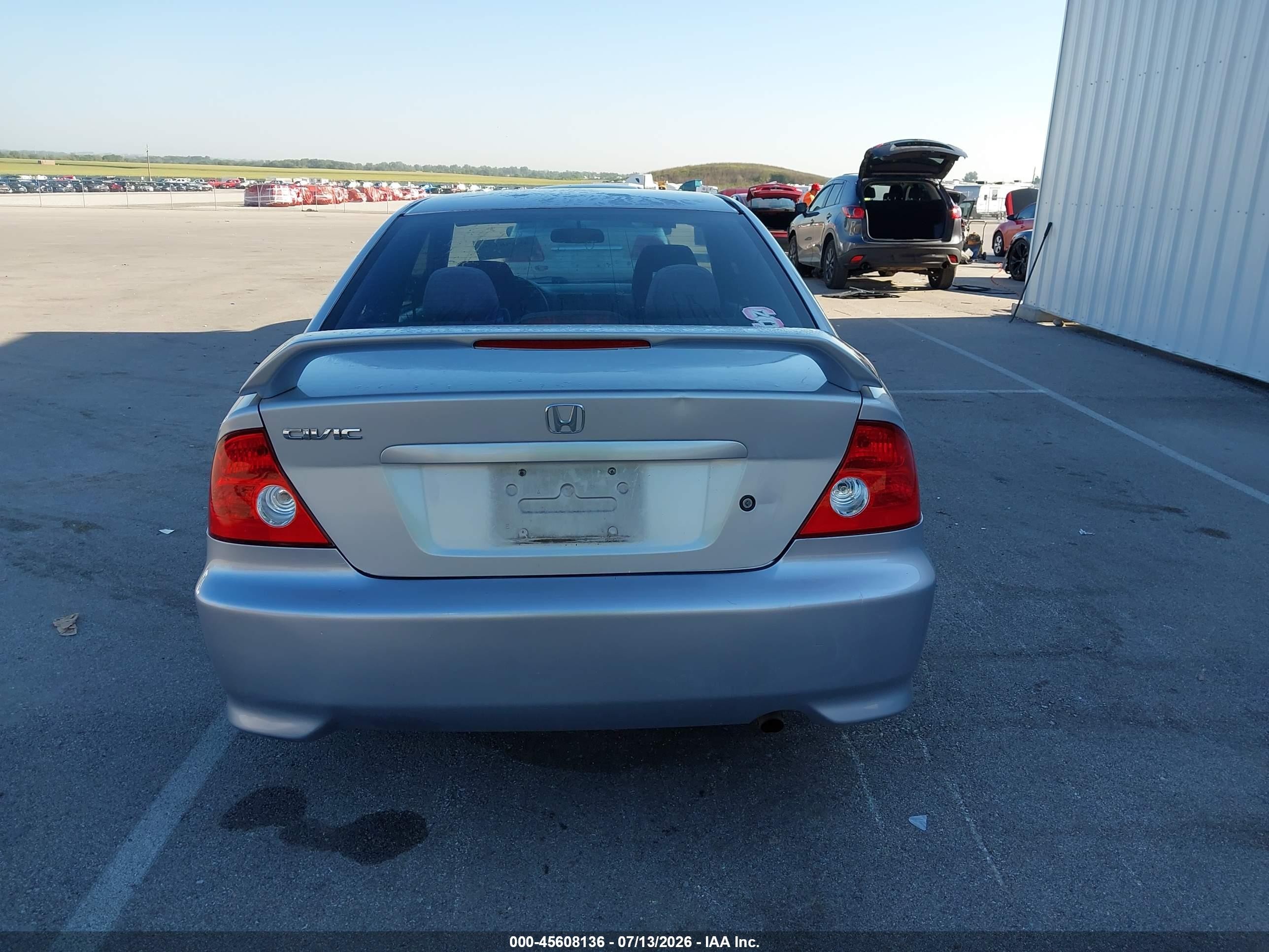 2004 Honda Civic Vp Silver vin: 1HGEM22164L040679