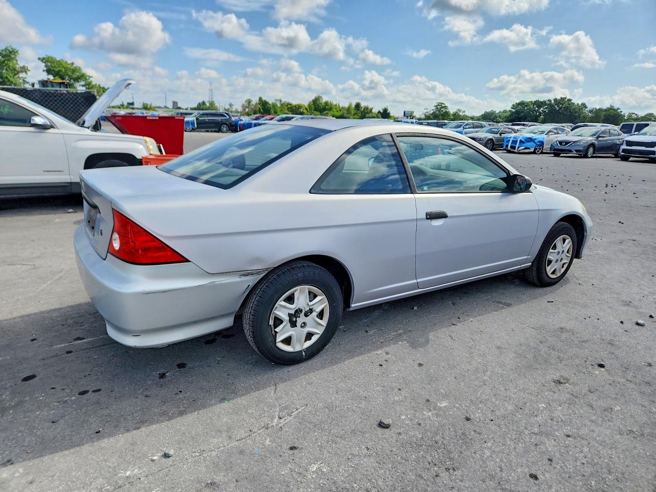 2005 Honda Civic Dx Vp Silver vin: 1HGEM22165L070072