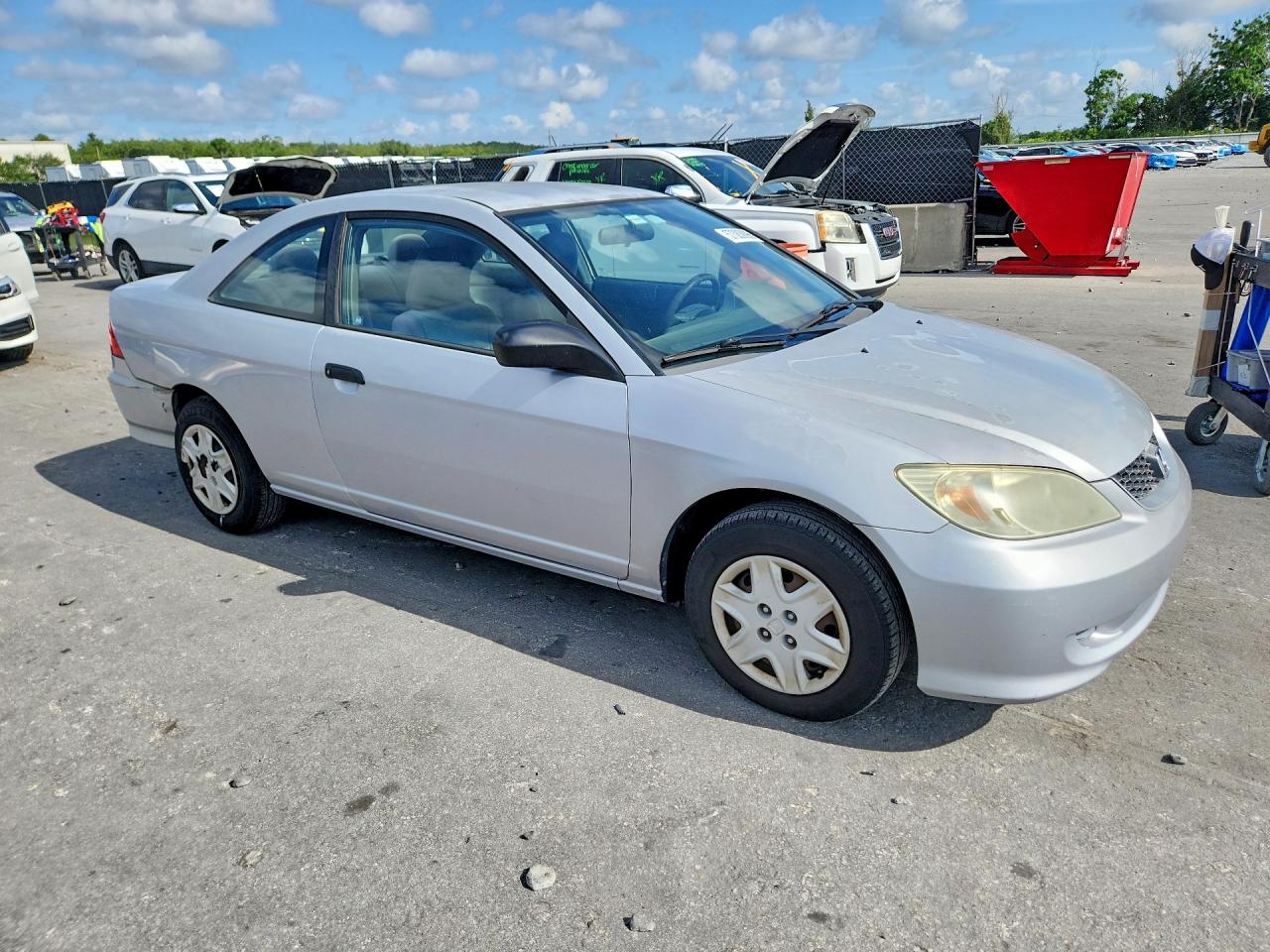 2005 Honda Civic Dx Vp Silver vin: 1HGEM22165L070072