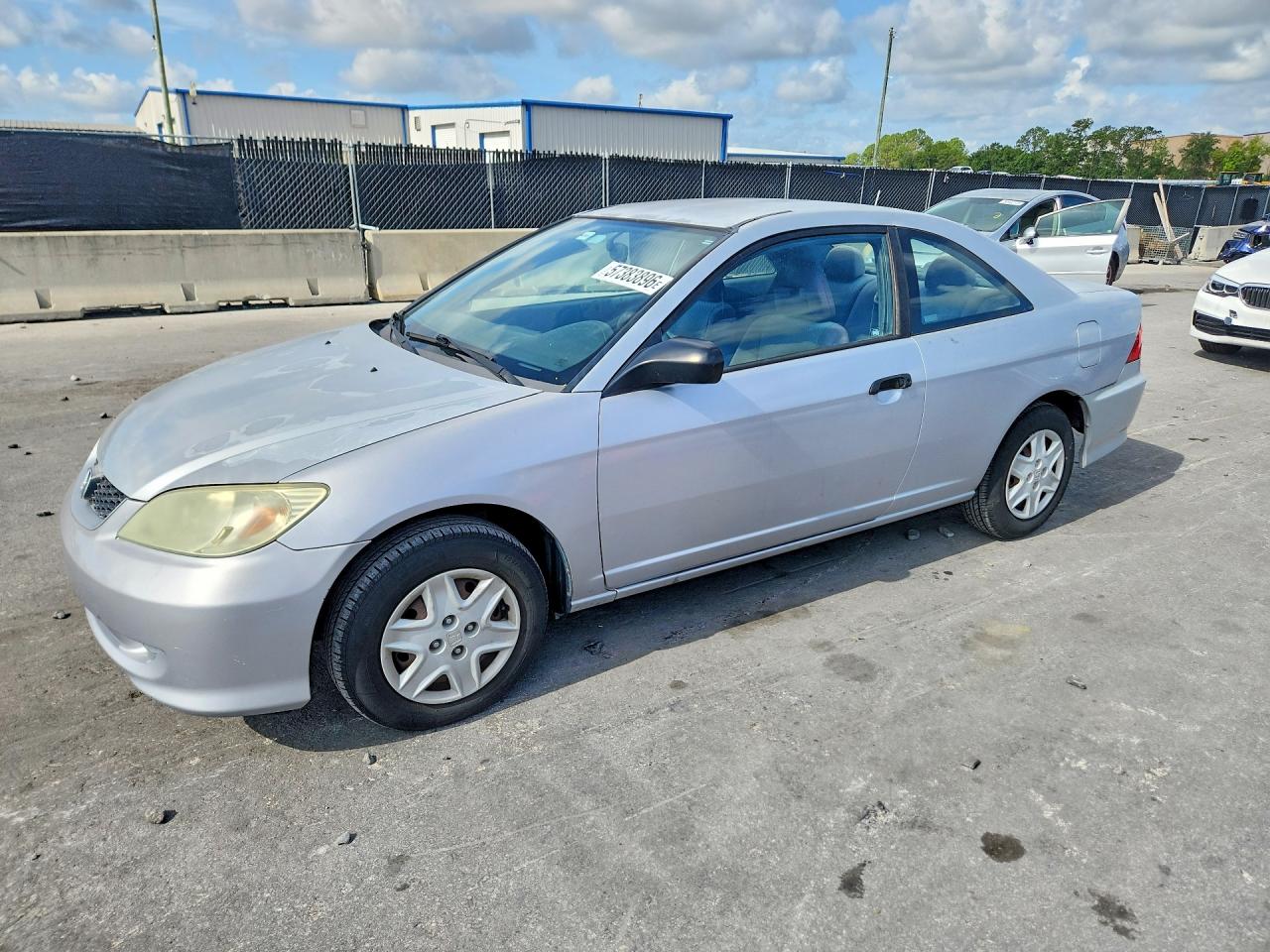 2005 Honda Civic Dx Vp Silver vin: 1HGEM22165L070072