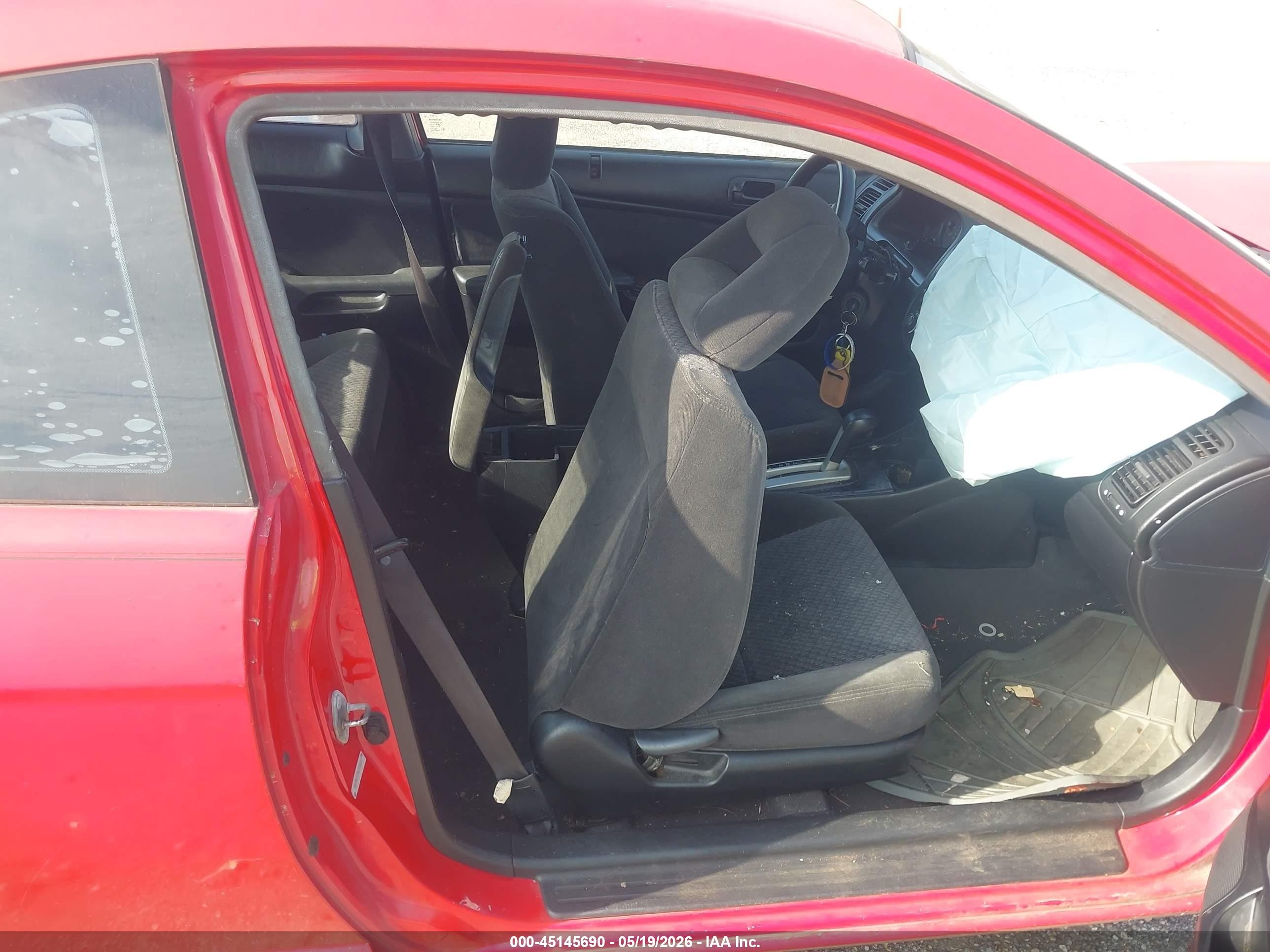 2004 Honda Civic Vp Красный vin: 1HGEM22174L058687