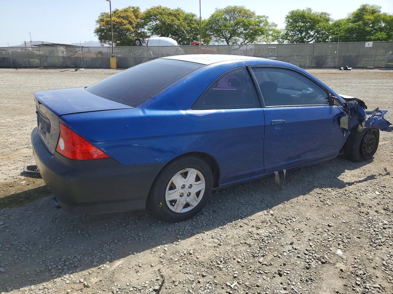 2004 Honda Civic Dx Vp Blue vin: 1HGEM22184L046273