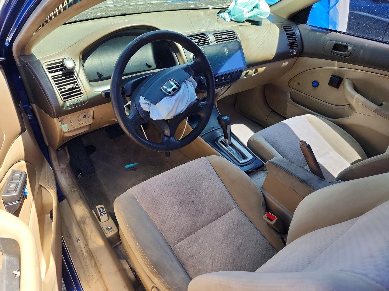 2004 Honda Civic Dx Vp Blue vin: 1HGEM22184L046273