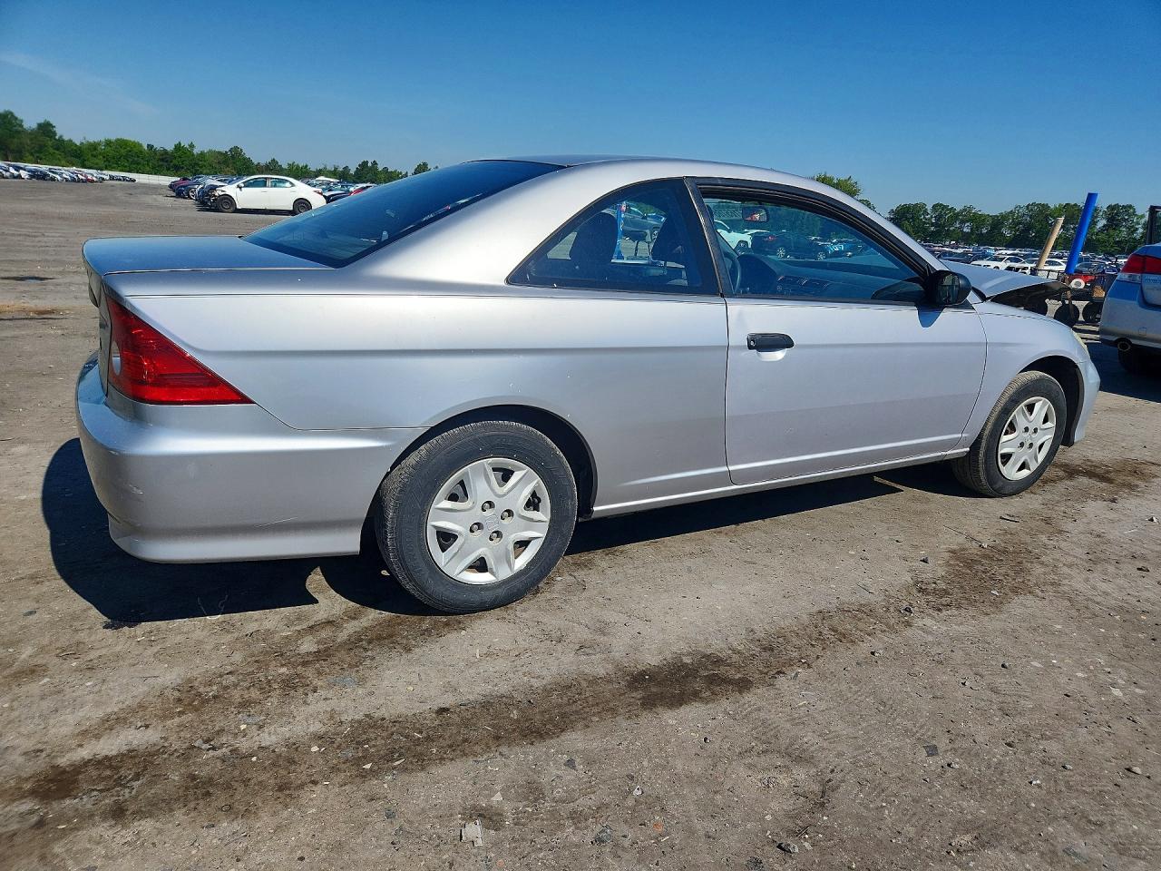2004 Honda Civic Dx Vp Silver vin: 1HGEM22184L049352