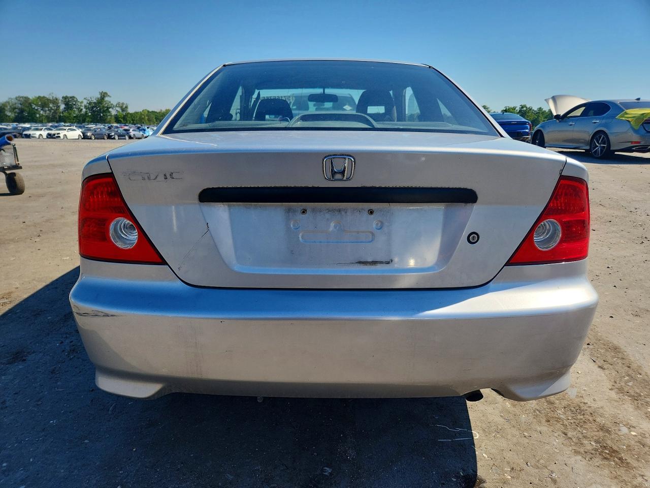 2004 Honda Civic Dx Vp Silver vin: 1HGEM22184L049352
