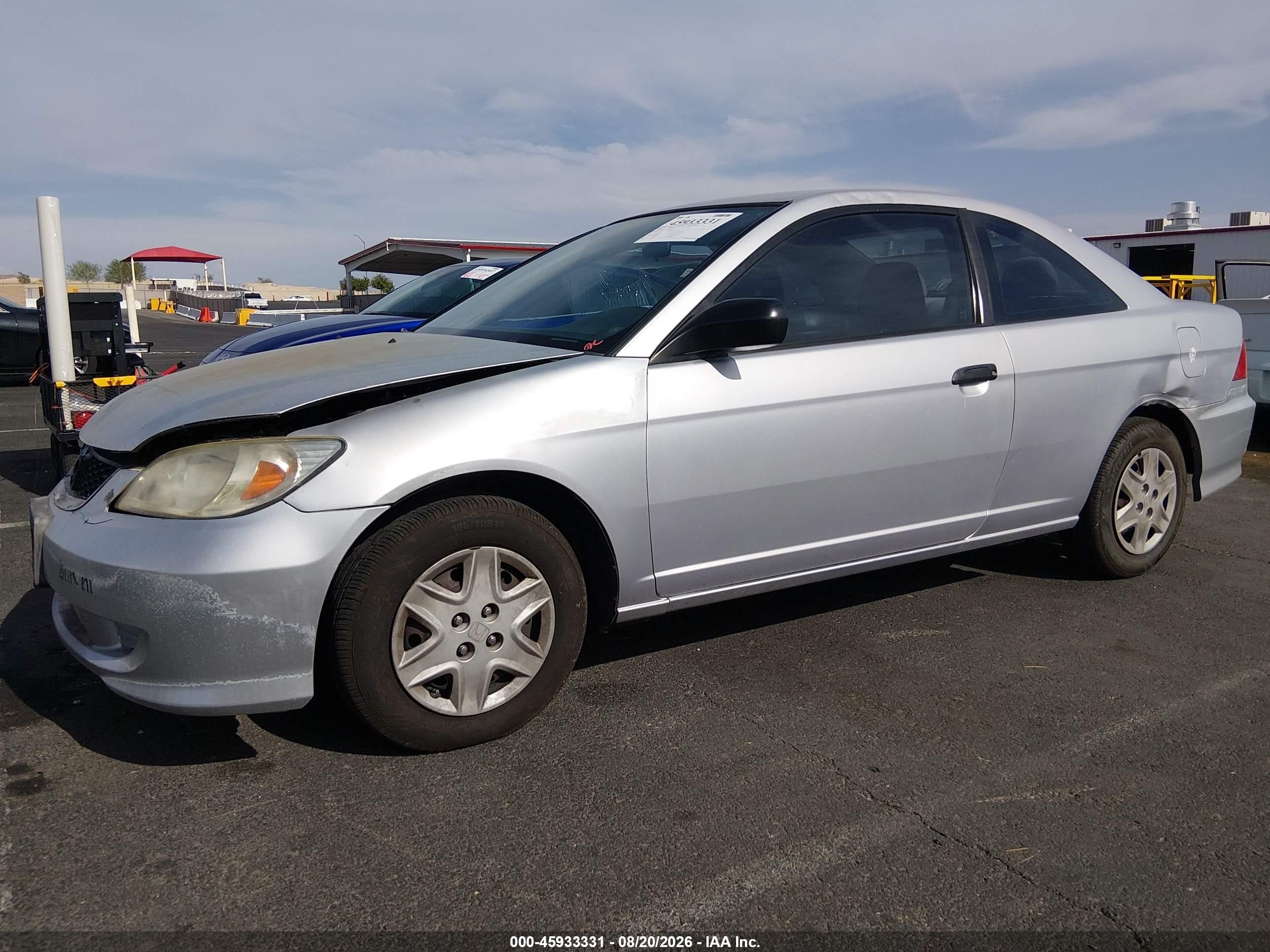 2004 Honda Civic Vp Silver vin: 1HGEM22184L049867