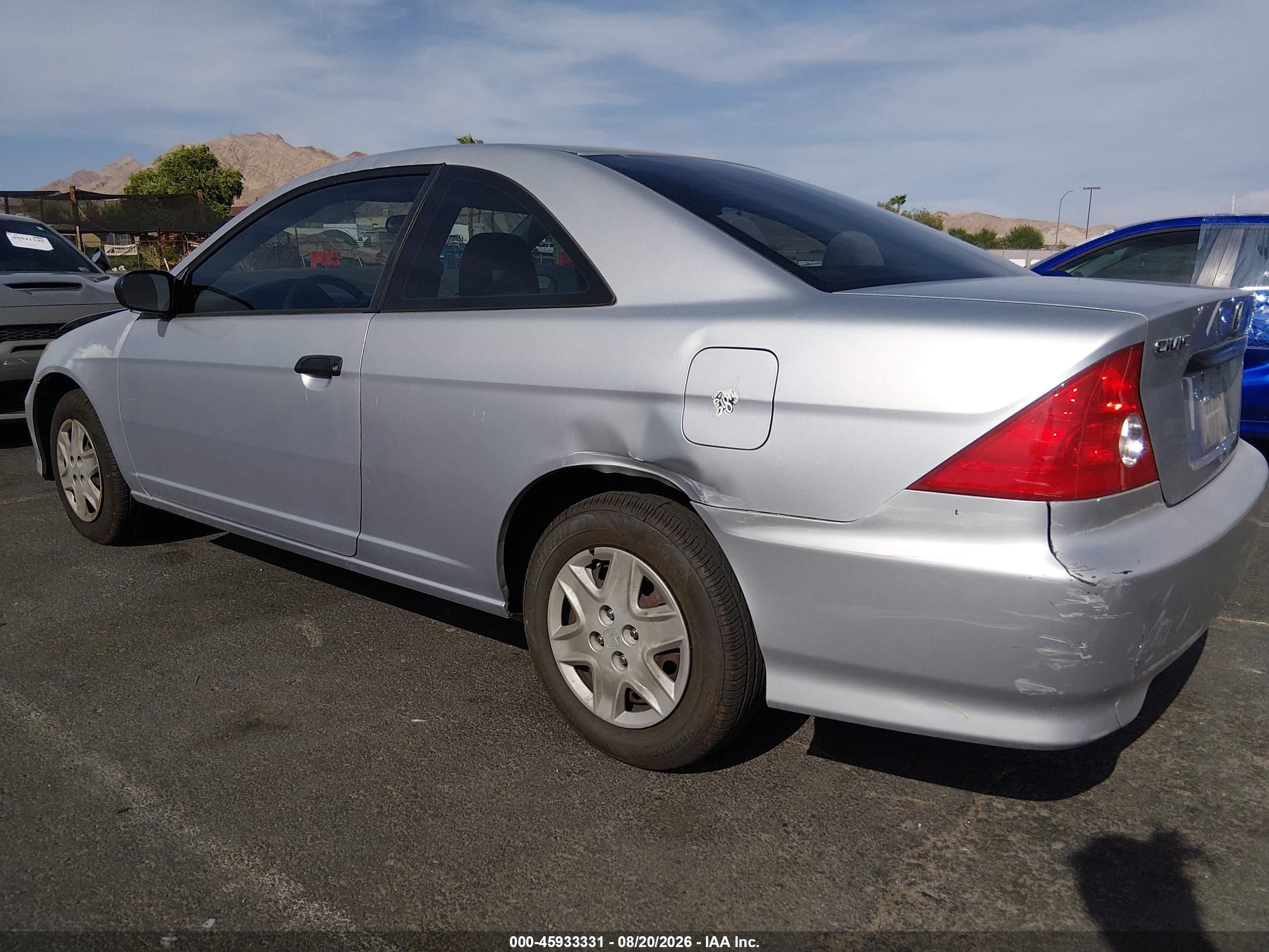 2004 Honda Civic Vp Silver vin: 1HGEM22184L049867