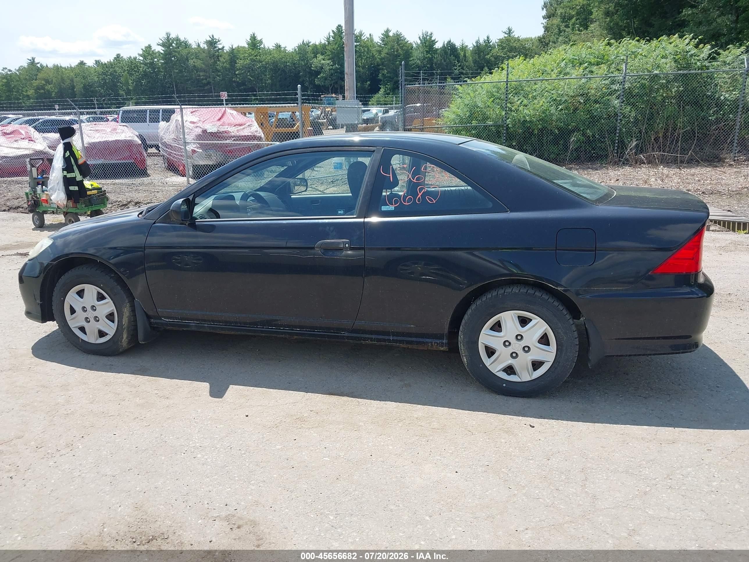 2005 Honda Civic Vp Black vin: 1HGEM22185L079453