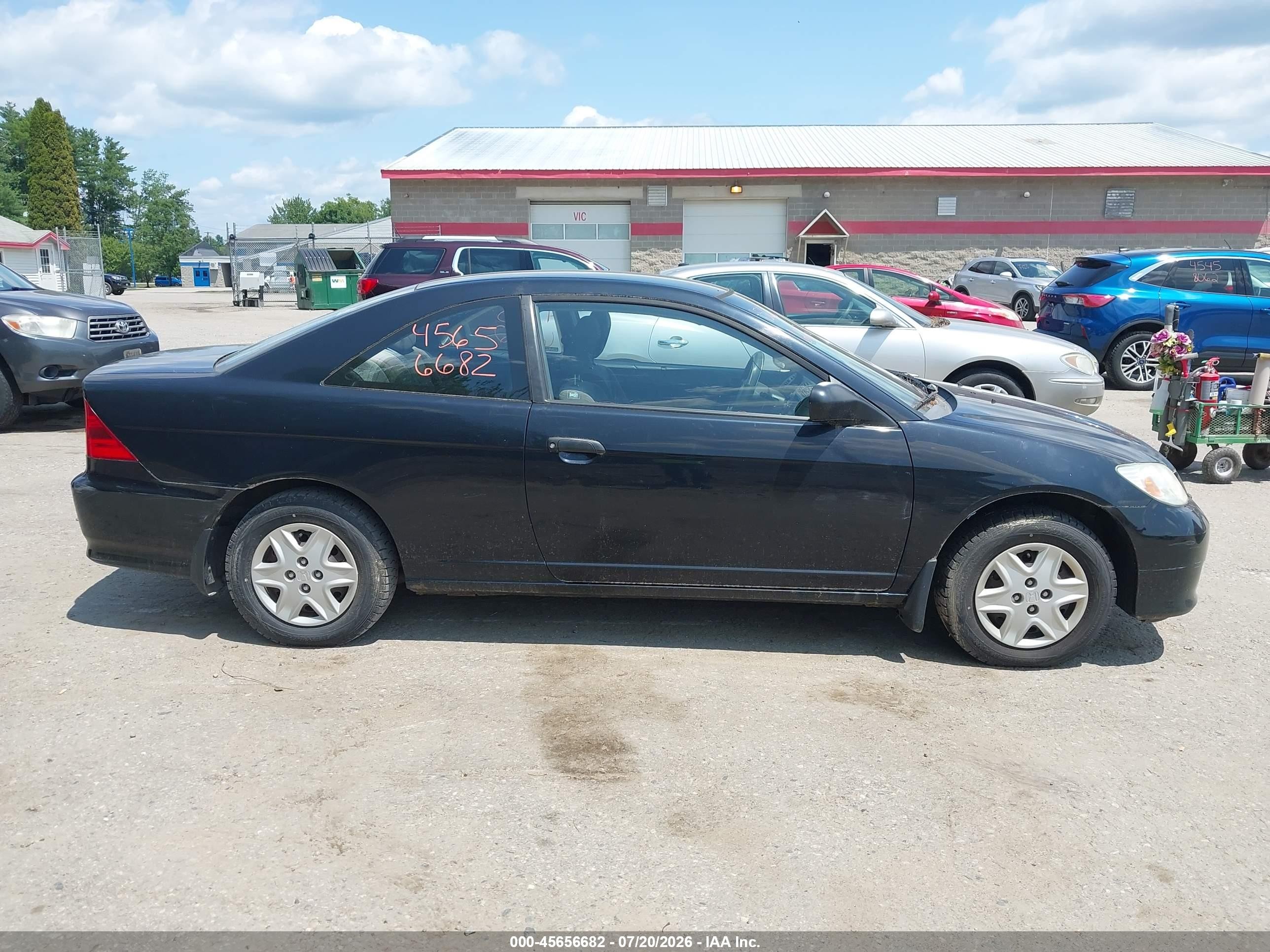 2005 Honda Civic Vp Black vin: 1HGEM22185L079453