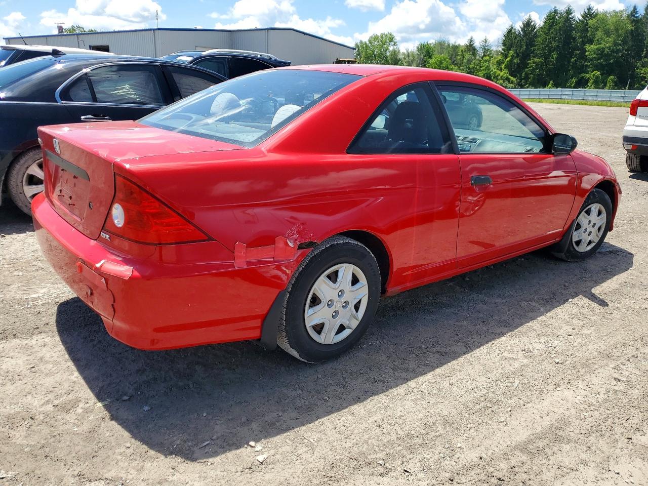 2004 Honda Civic Dx Vp Red vin: 1HGEM221X4L001903