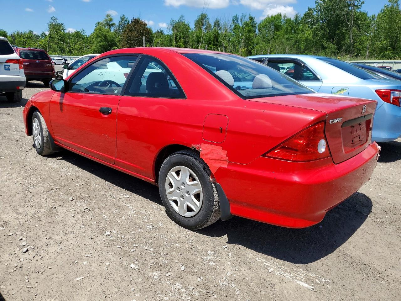 2004 Honda Civic Dx Vp Red vin: 1HGEM221X4L001903