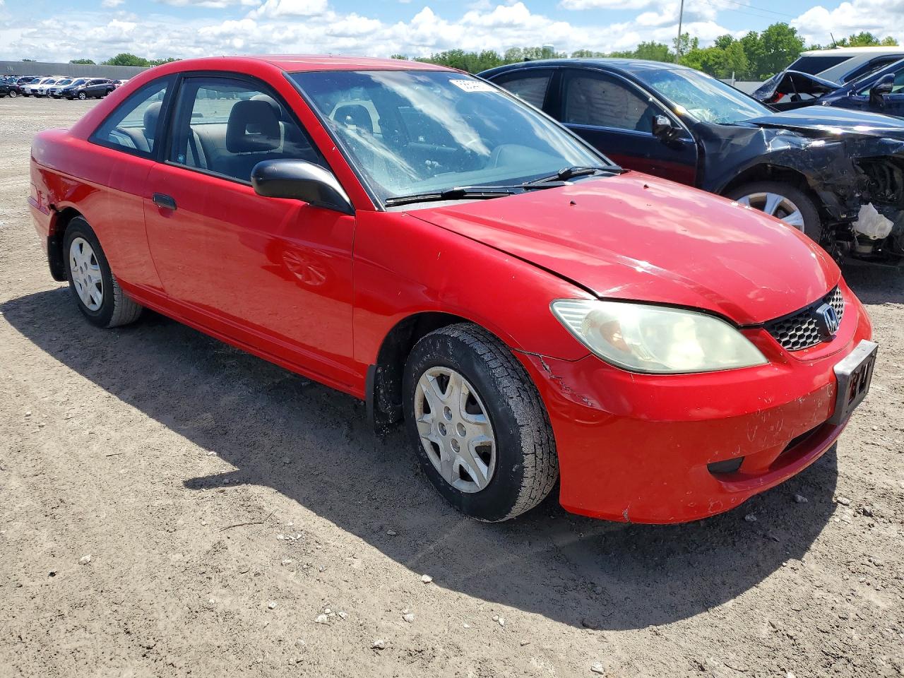 2004 Honda Civic Dx Vp Red vin: 1HGEM221X4L001903