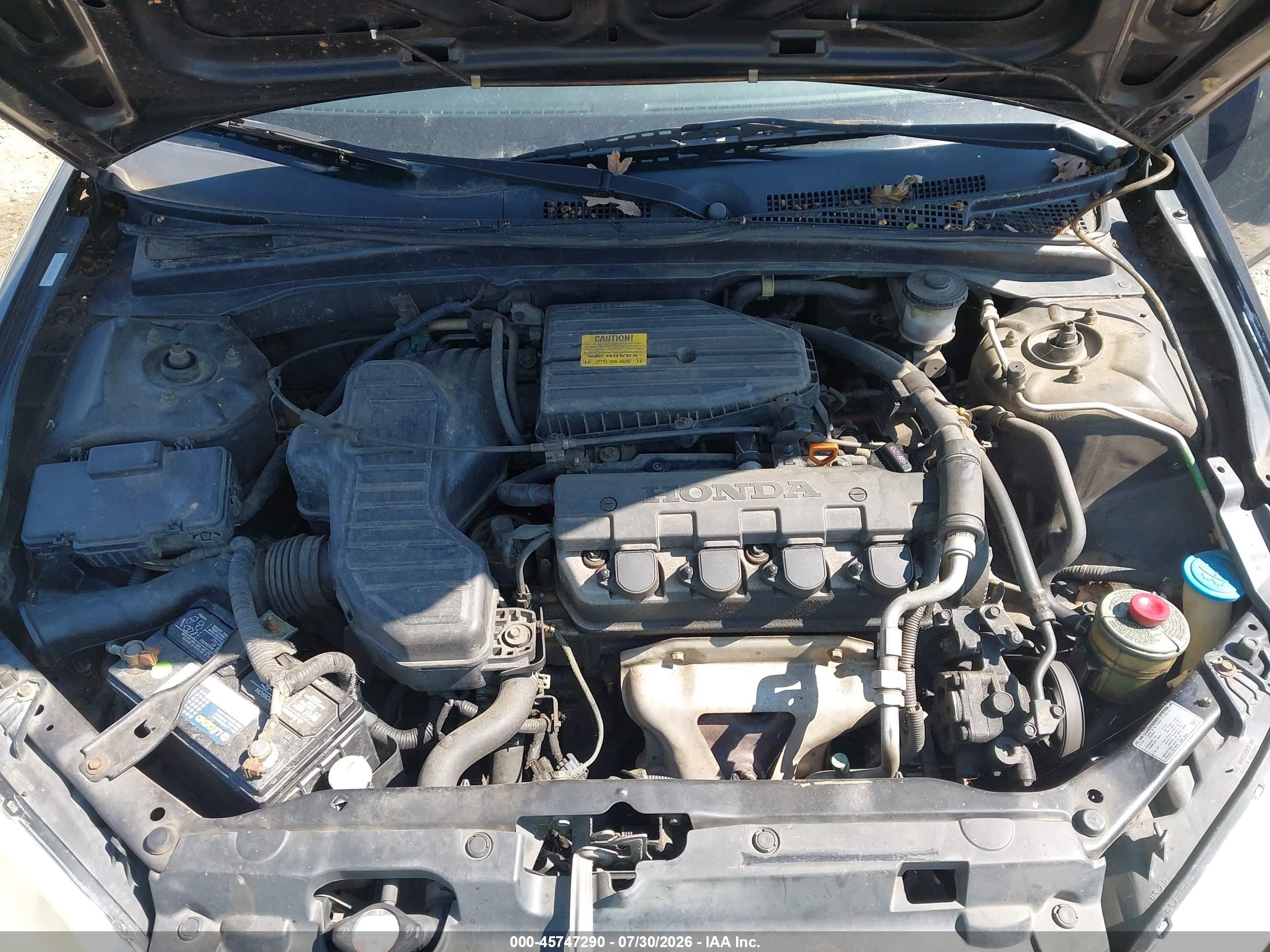 2004 Honda Civic Vp Black vin: 1HGEM221X4L008561