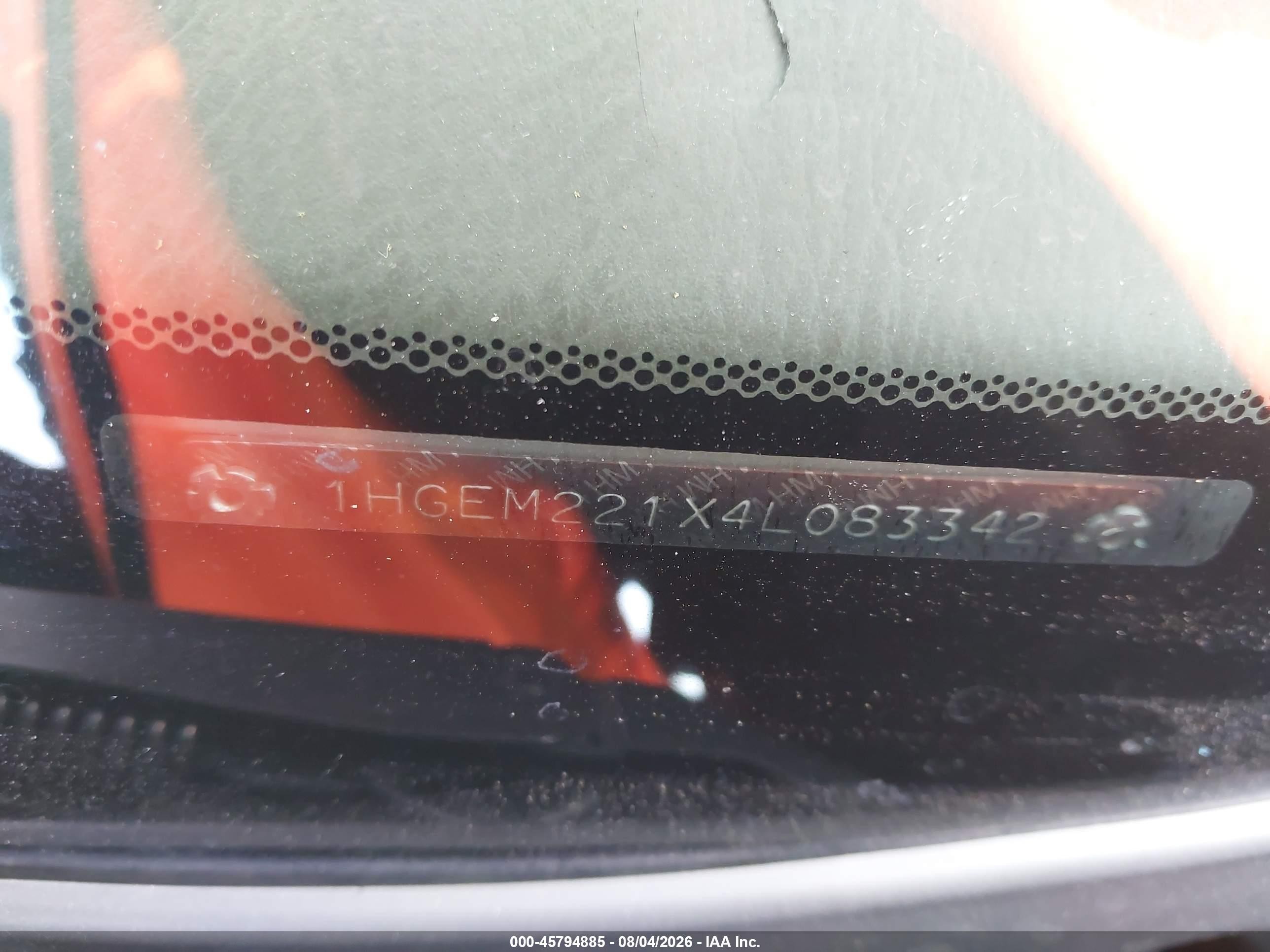 2004 Honda Civic Vp Синий vin: 1HGEM221X4L083342