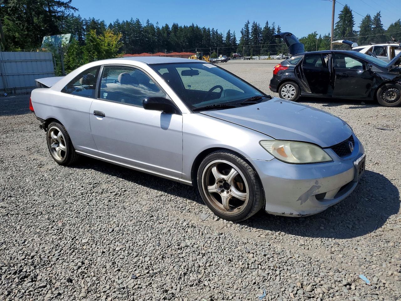 2005 Honda Civic Dx Vp Silver vin: 1HGEM221X5L005189