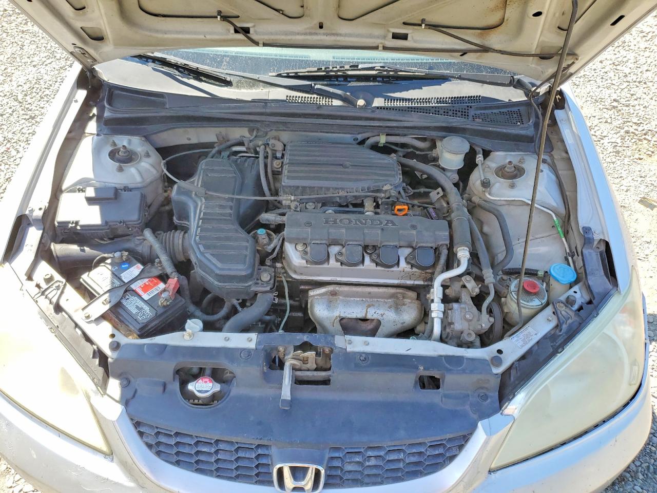 2005 Honda Civic Dx Vp Silver vin: 1HGEM221X5L005189
