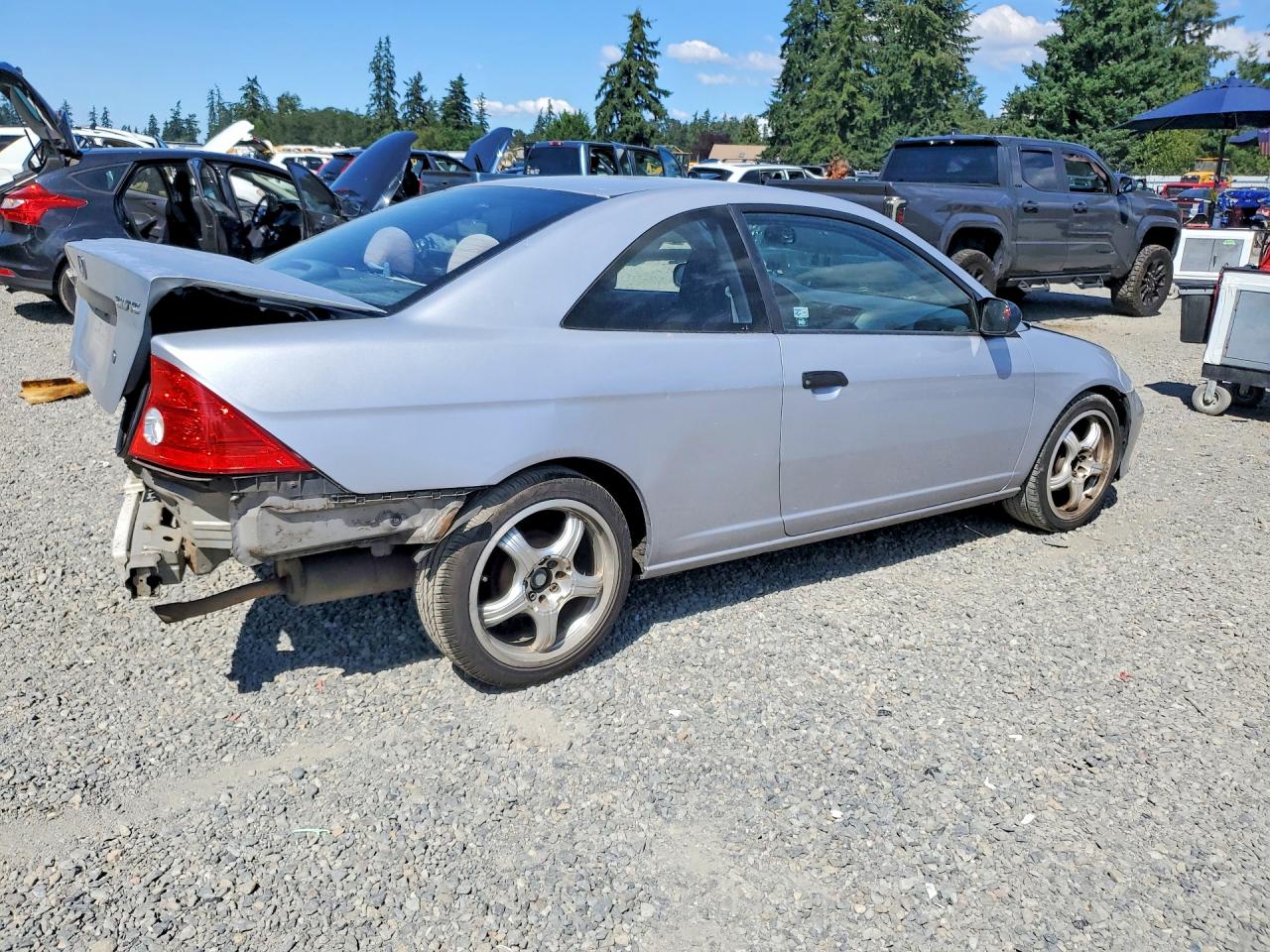 2005 Honda Civic Dx Vp Silver vin: 1HGEM221X5L005189
