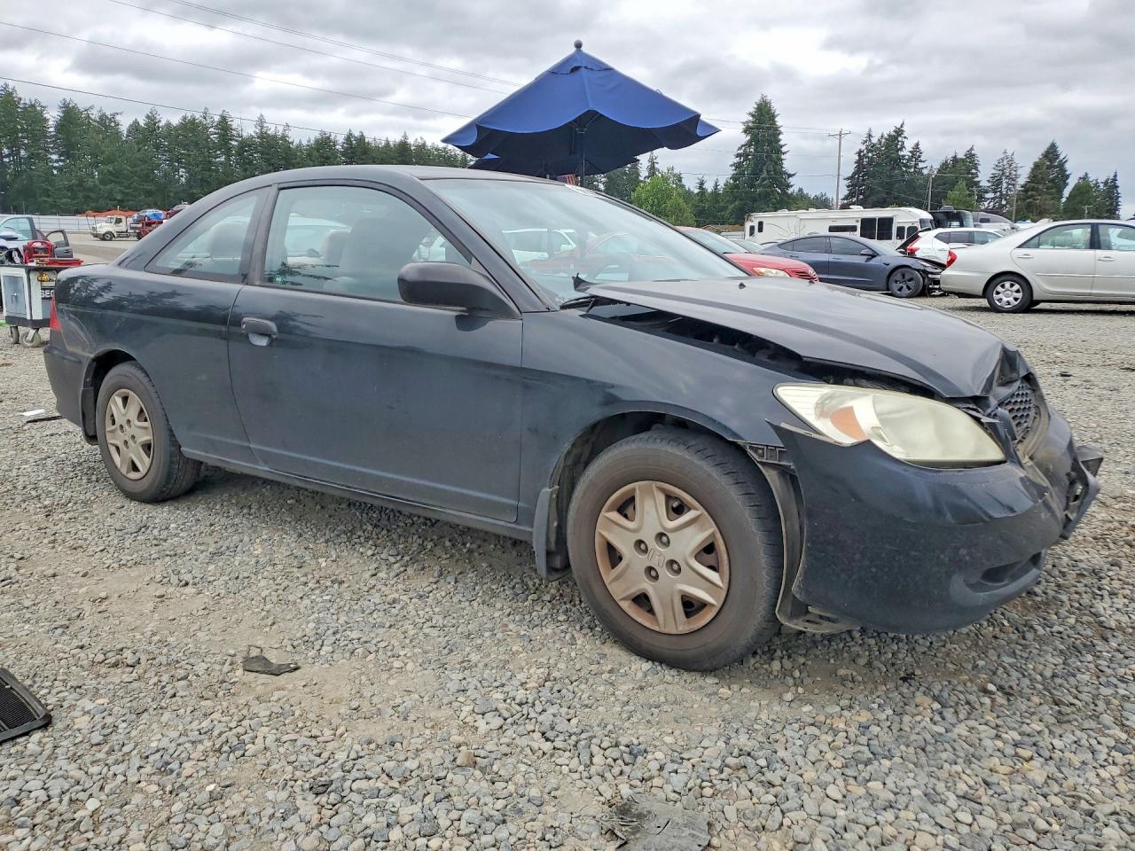 2004 Honda Civic Dx Vp Черный vin: 1HGEM22324L056069