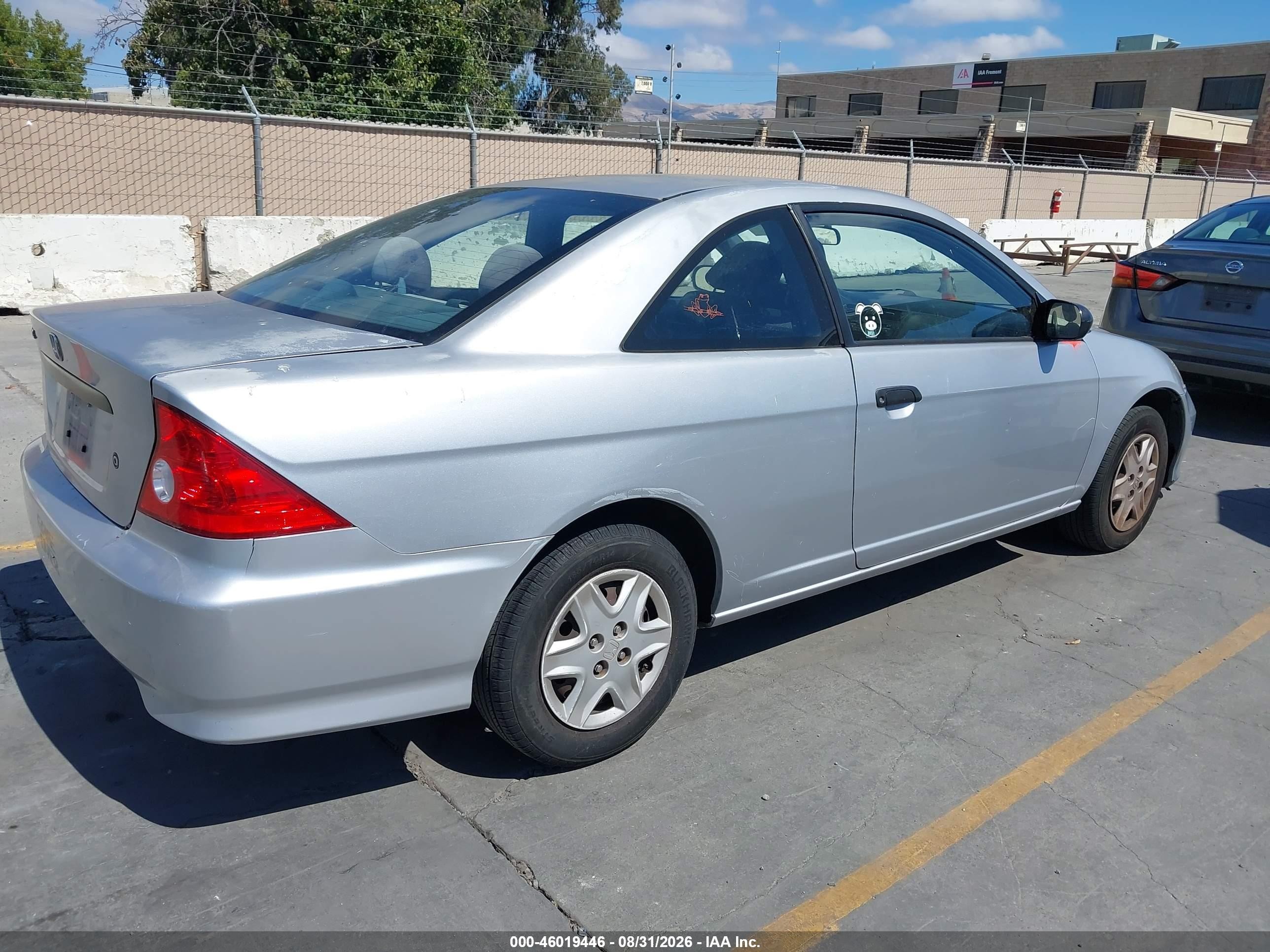 2005 Honda Civic Vp Silver vin: 1HGEM22375L027605