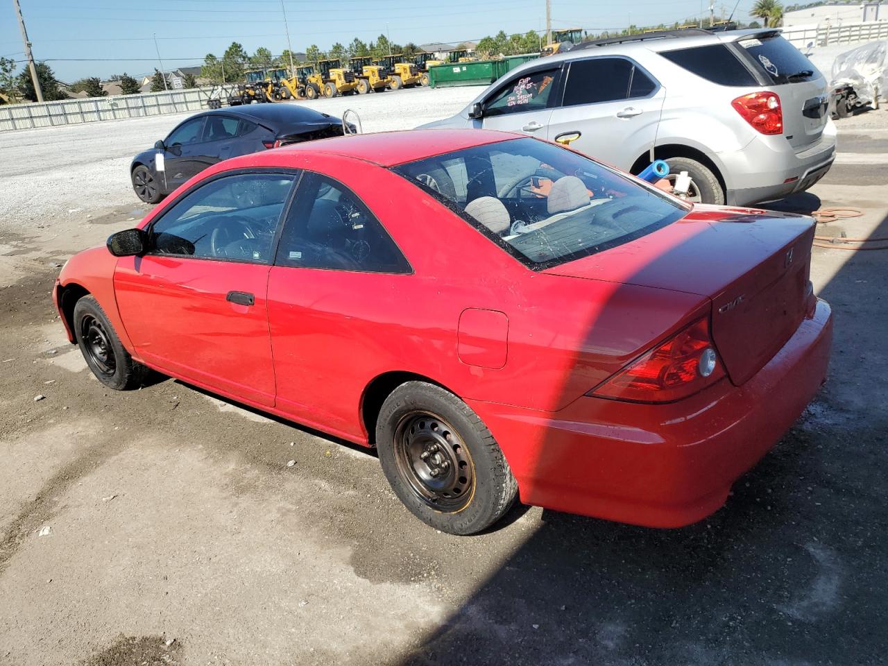 2005 Honda Civic Dx Vp Red vin: 1HGEM22385L036068